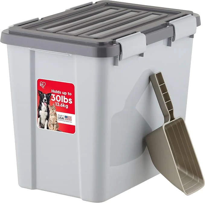 Stackable Dog Food Storage Container with 2 Cup Scoop, Fits up to 30 lbs - Image 7