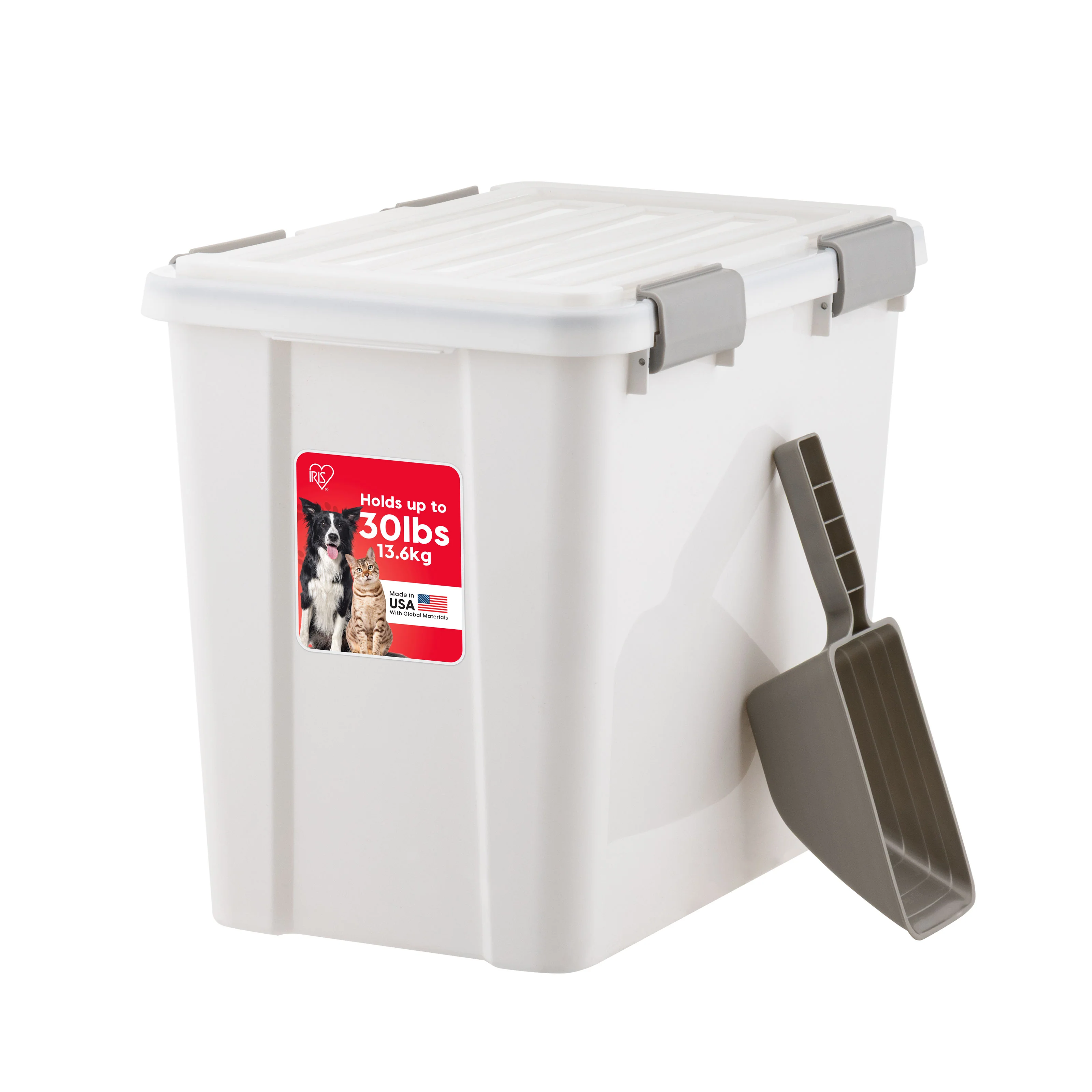 Stackable Dog Food Storage Container with 2 Cup Scoop, Fits up to 30 lbs - Image 8