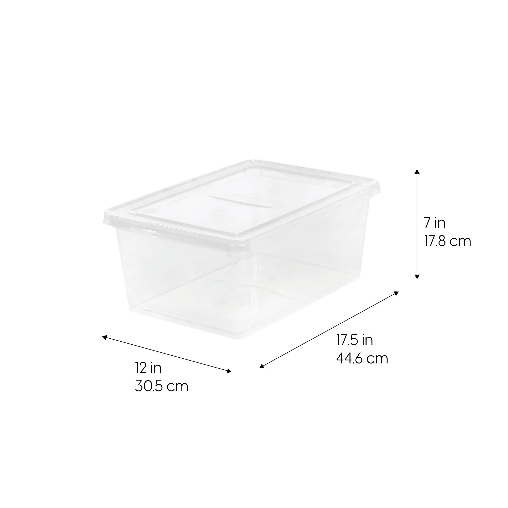 Stackable Plastic Closet Storage Box, Clear - Image 18