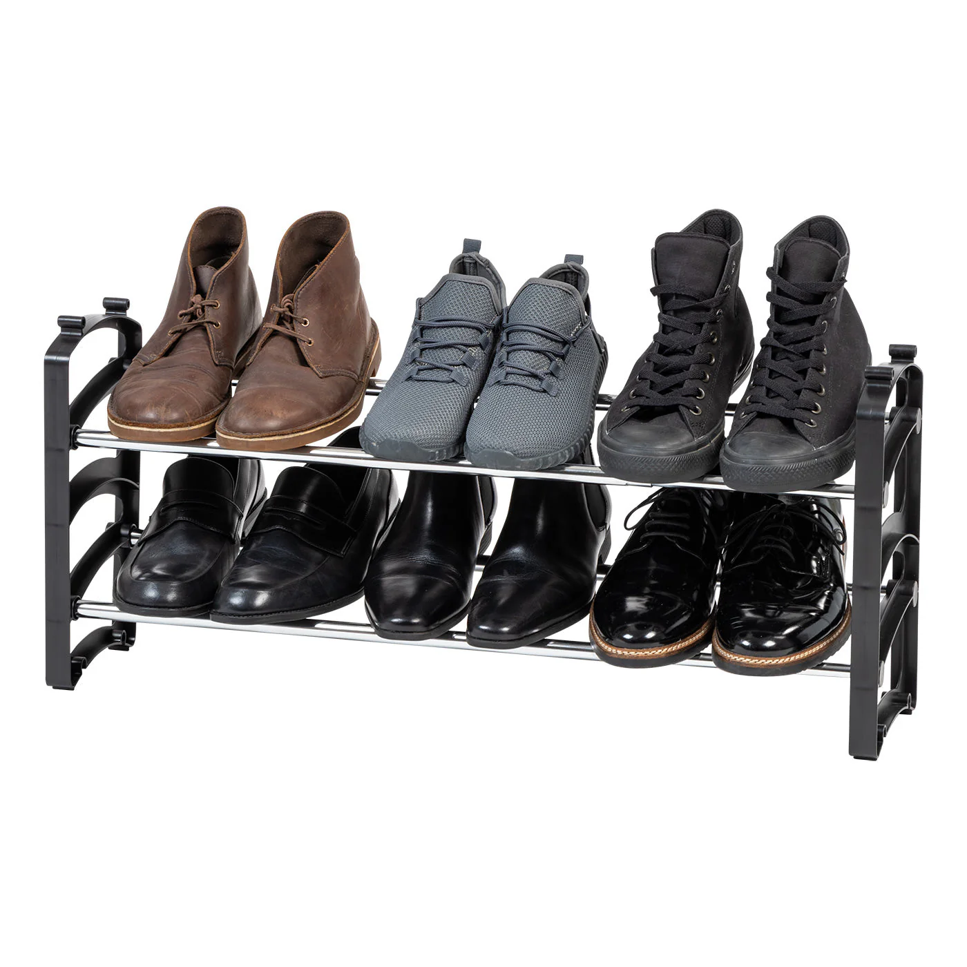 Stackable Shoe Rack - 2 Tier - Image 11