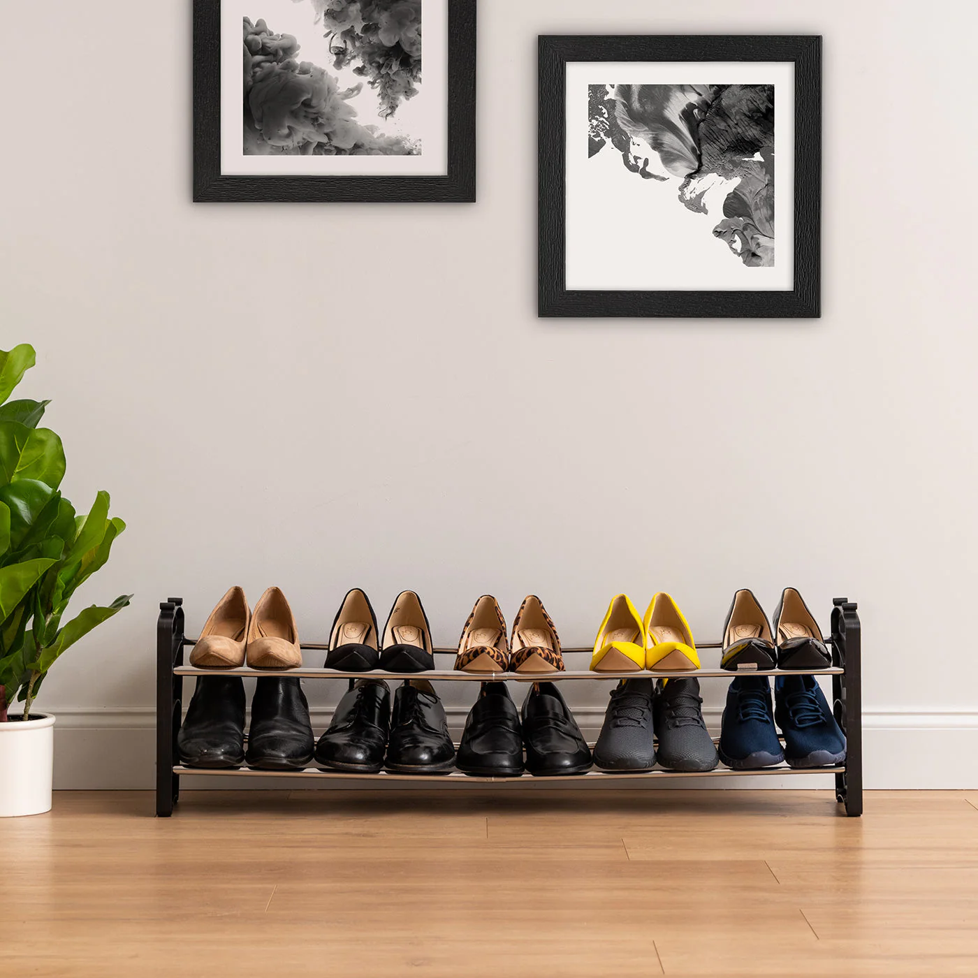Stackable Shoe Rack - 2 Tier - Image 13