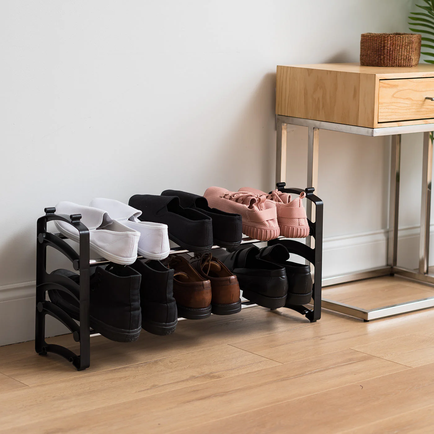 Stackable Shoe Rack - 2 Tier - Image 16