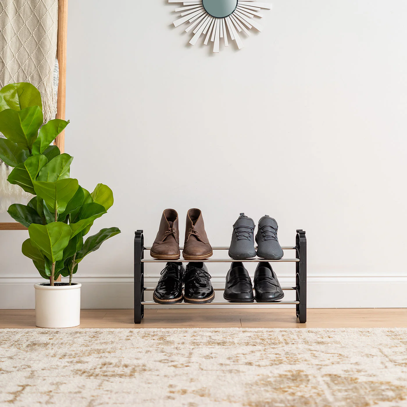 Stackable Shoe Rack - 2 Tier - Image 4