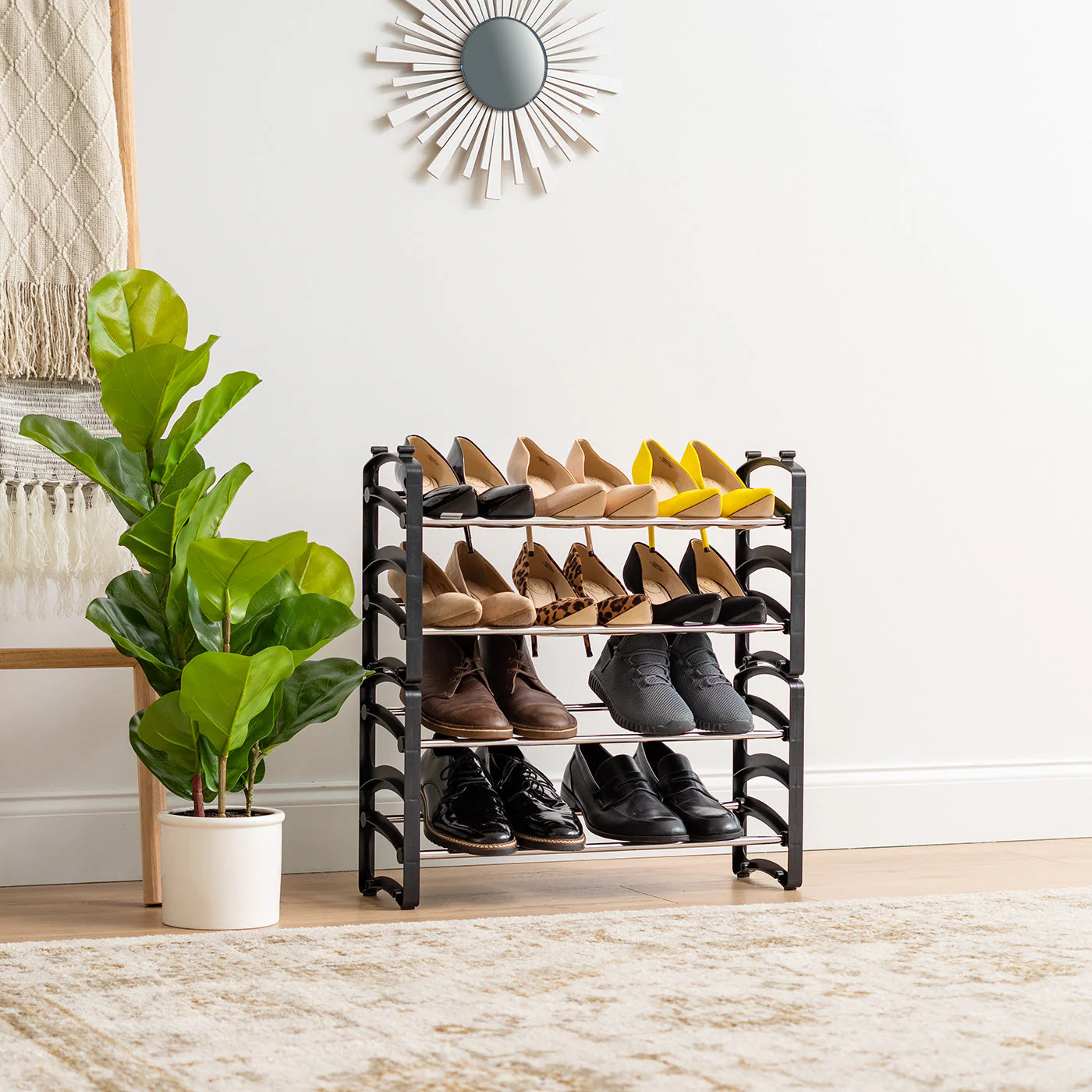 Stackable Shoe Rack - 2 Tier - Image 5