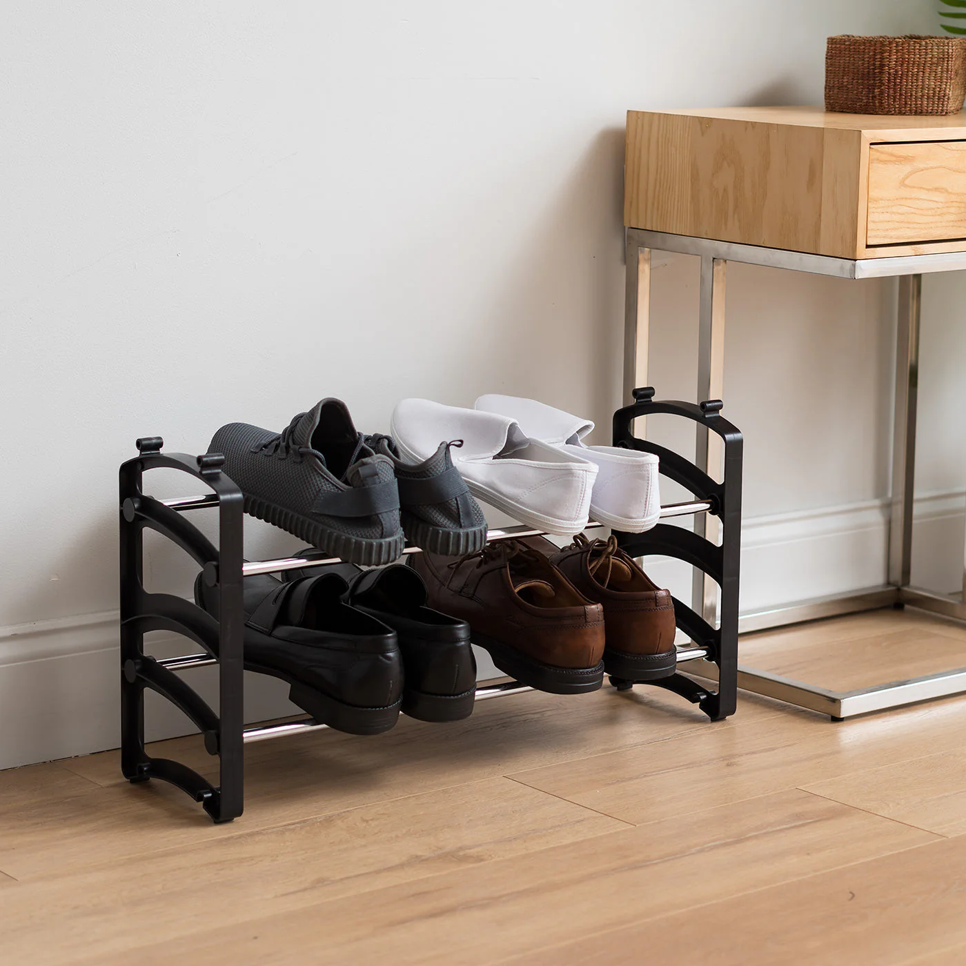 Stackable Shoe Rack - 2 Tier - Image 6