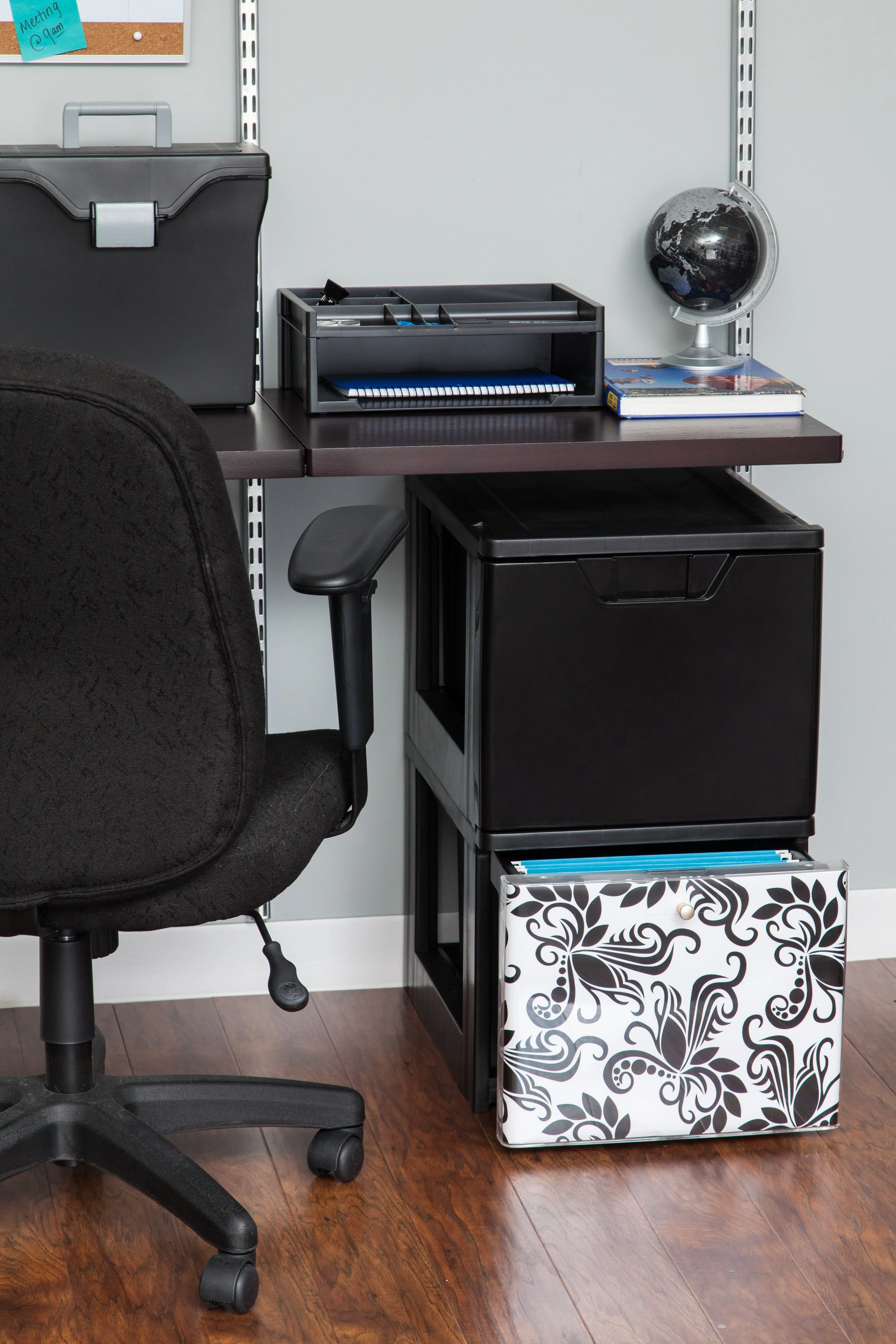 Stacking File Storage Drawer with Design - Image 10