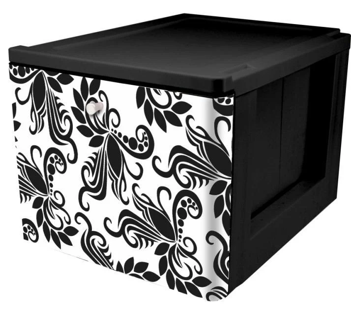 Stacking File Storage Drawer with Design - Image 3