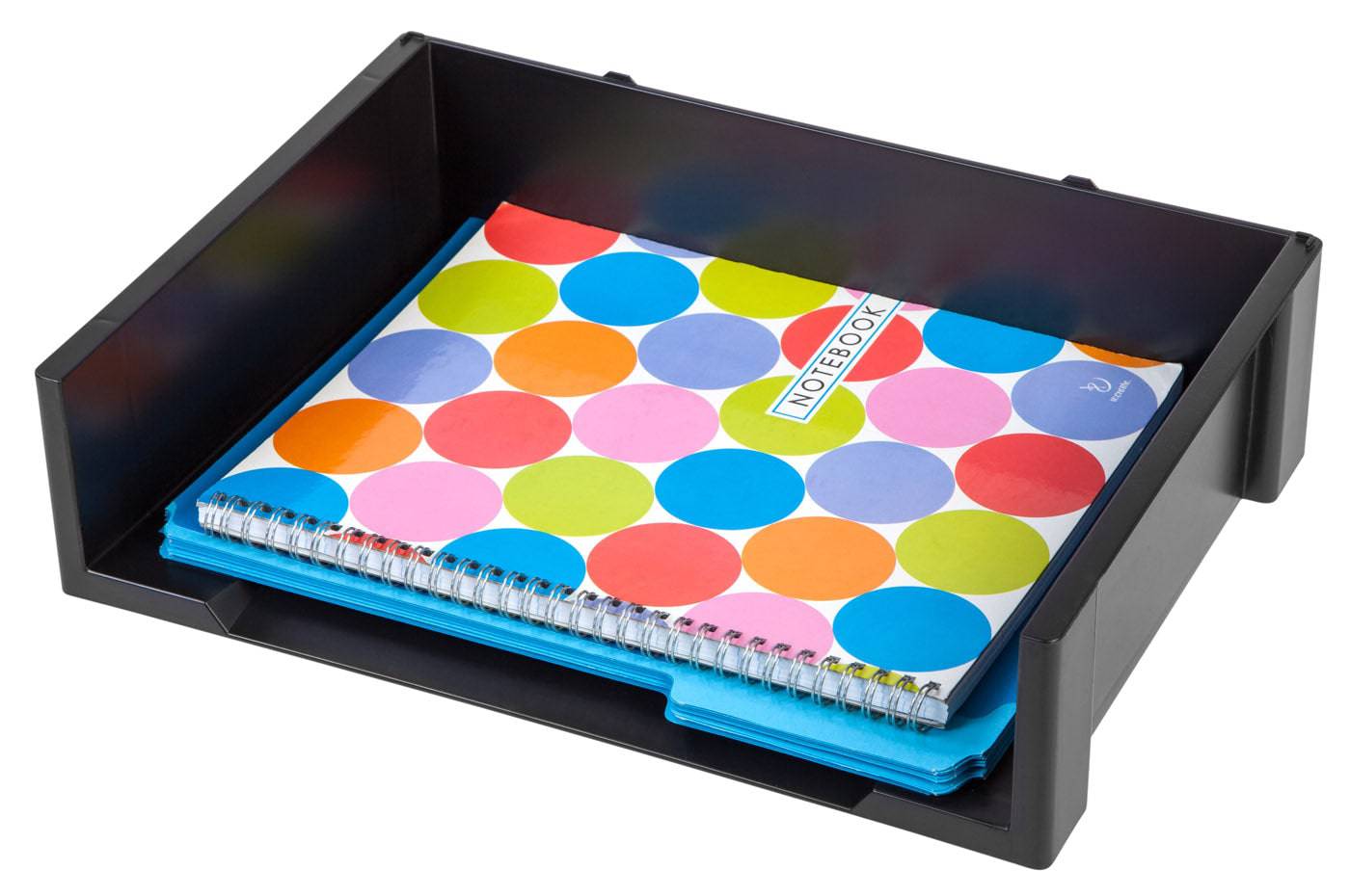 Stacking Letter Tray, Black - Image 3