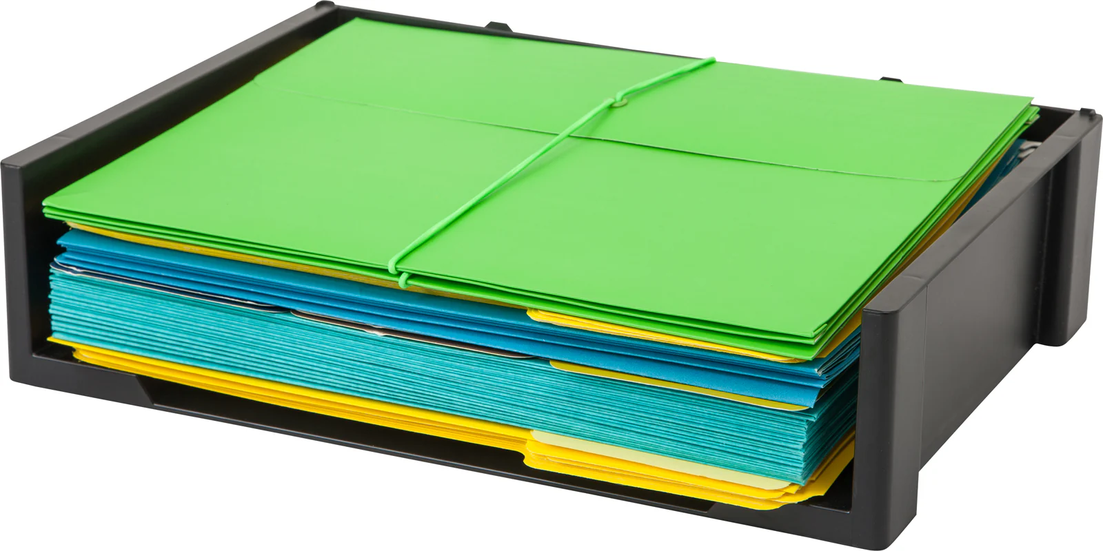 Stacking Letter Tray, Black - Image 4