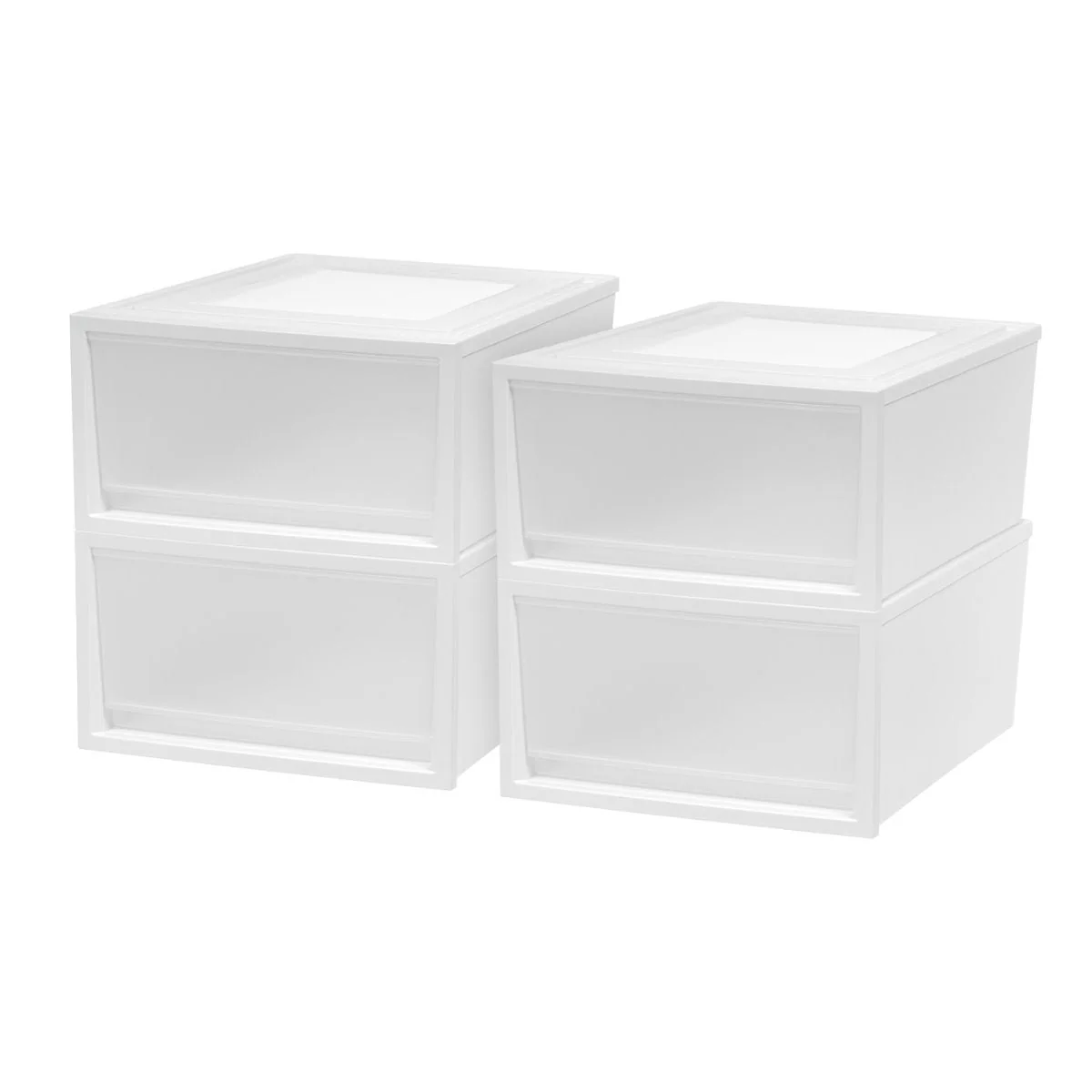 Stacking Storage with Door - Nested 4 Pack - 42.5 QT