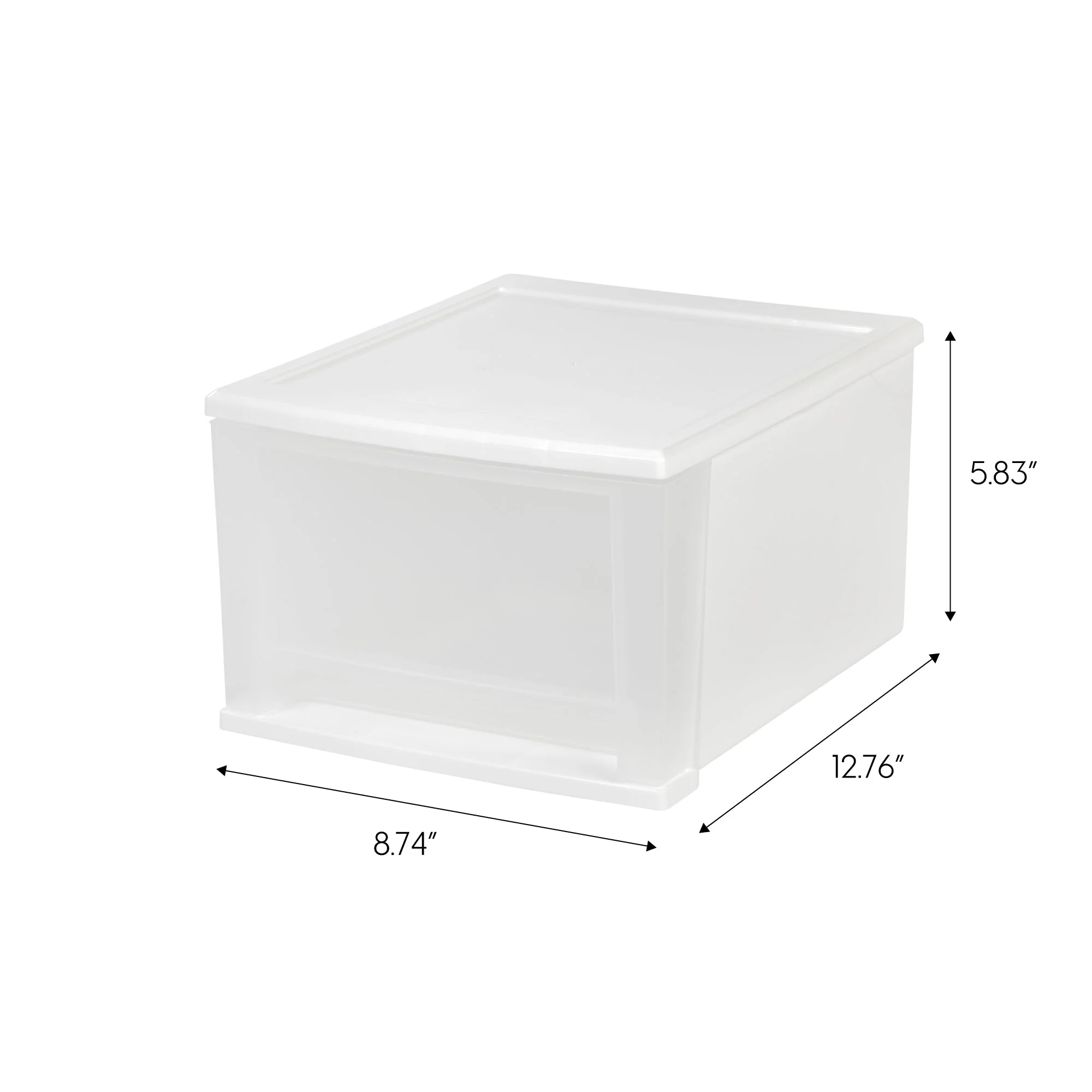 Stacking Storage with Drawer - Nested 4 Pack - 17 QT - Image 4