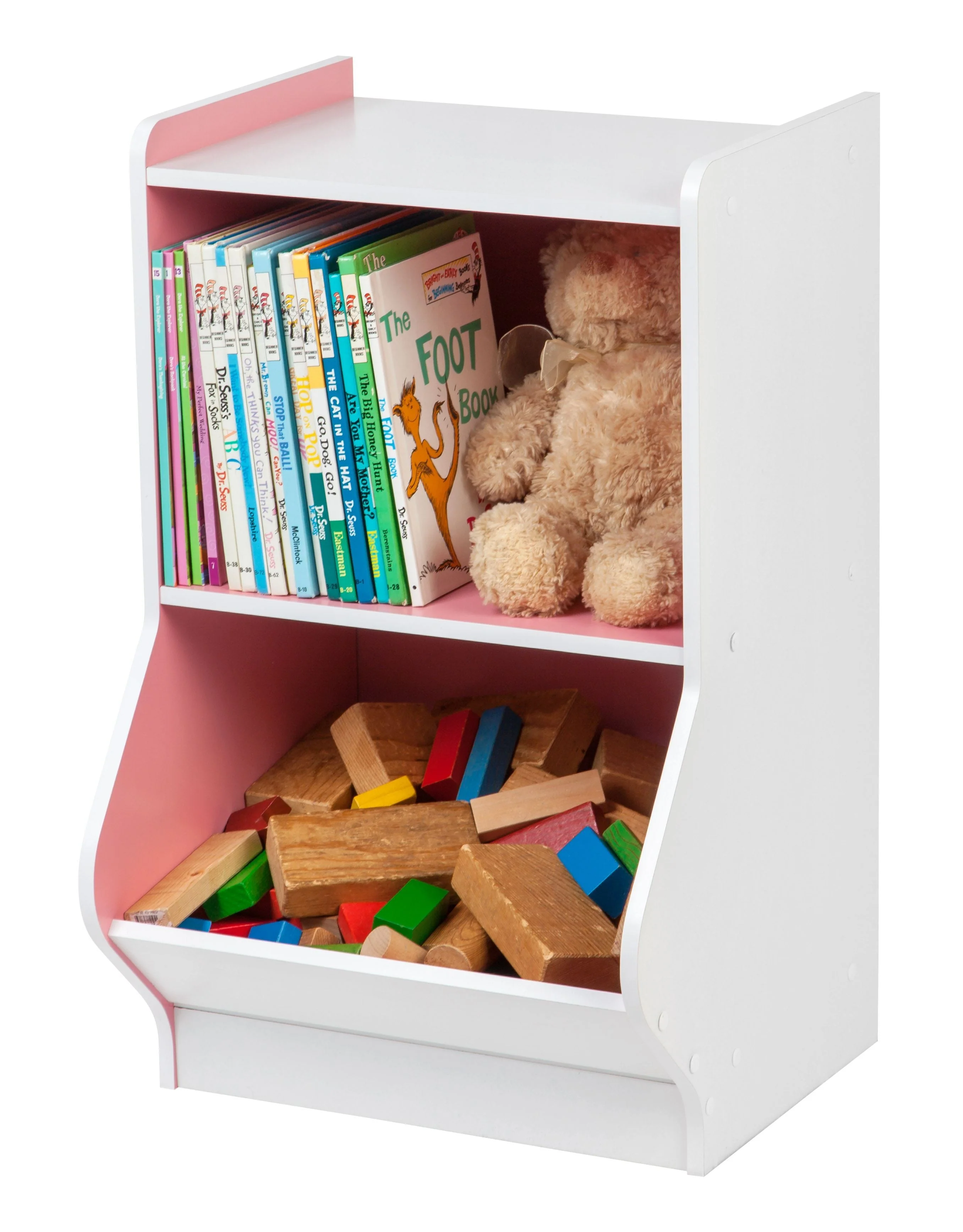 Storage and Organizer Shelf with Footboard - 2 Tier - Image 9