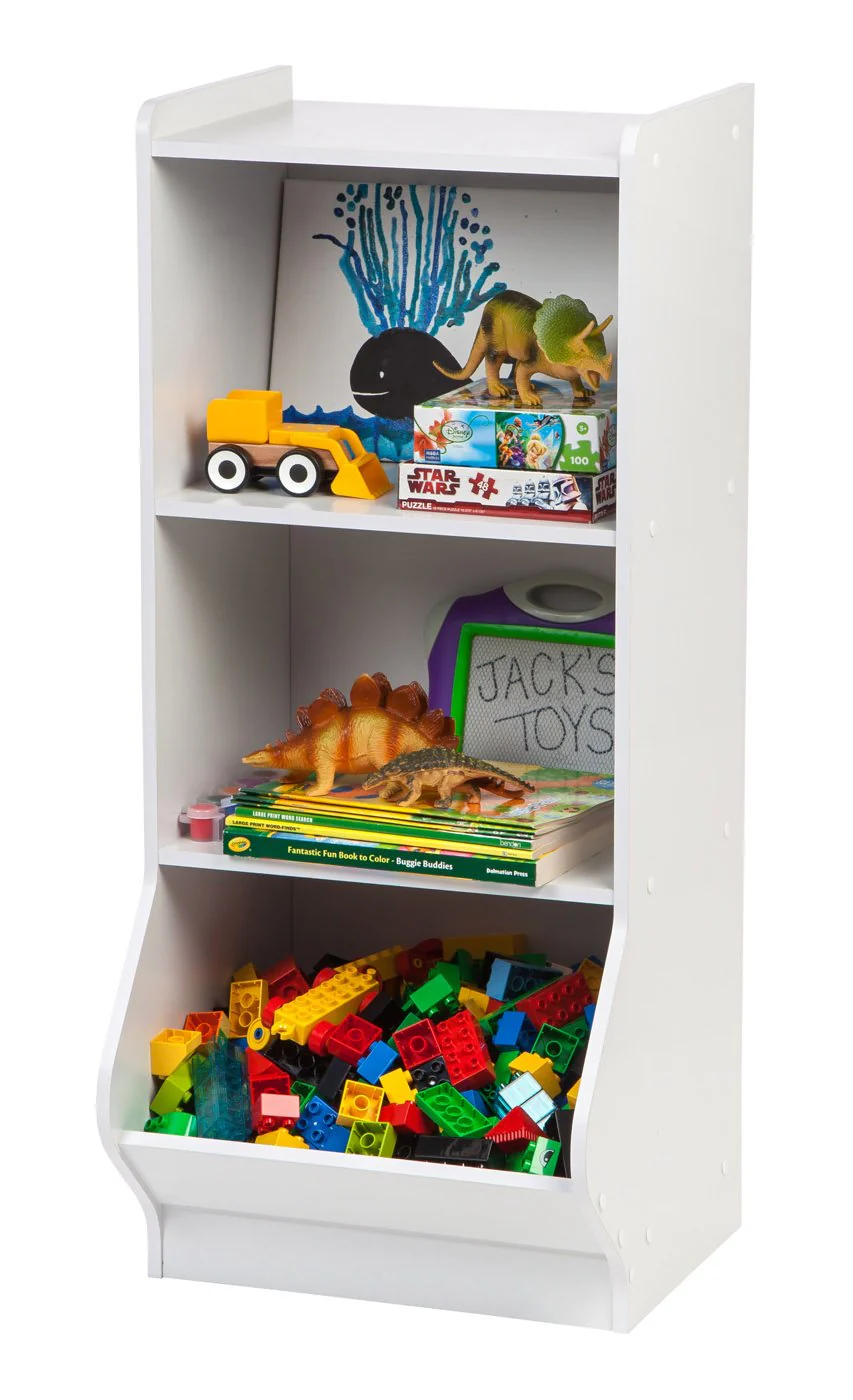 Storage and Organizer Shelf with Footboard - 3 Tier - Image 5