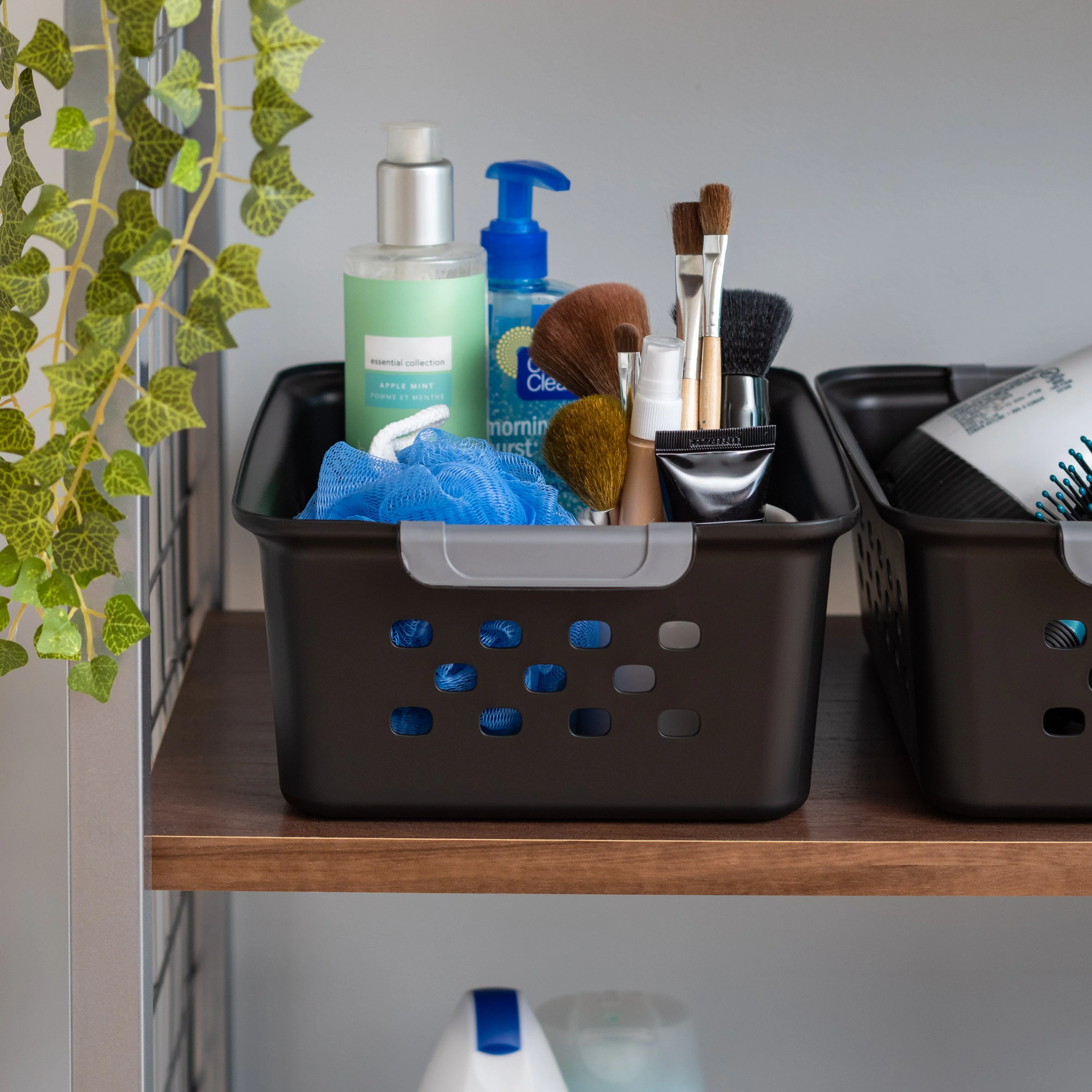 Storage Basket, Black, 12 Pack - Image 3