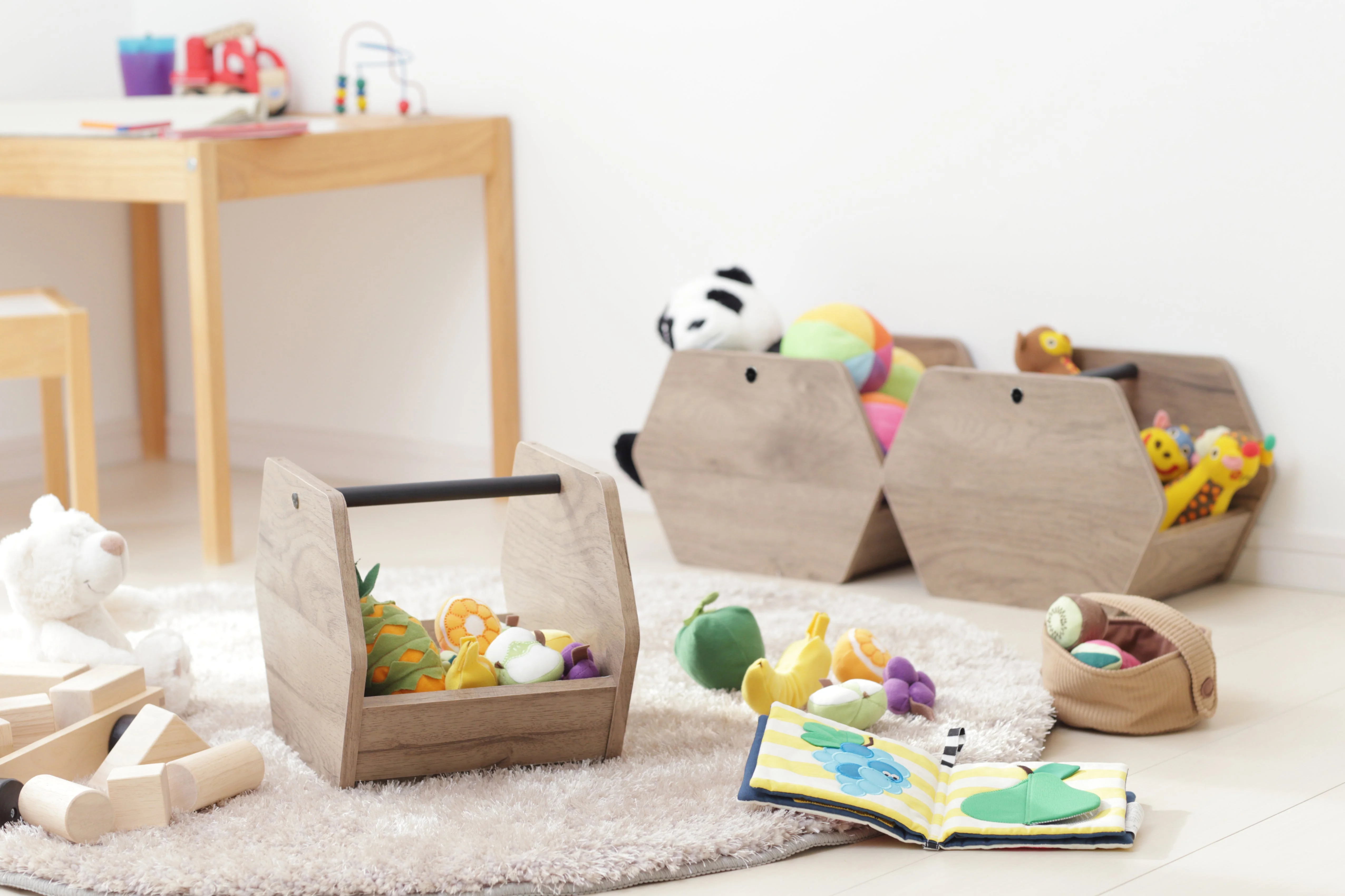Storage Basket Wooden - Image 6