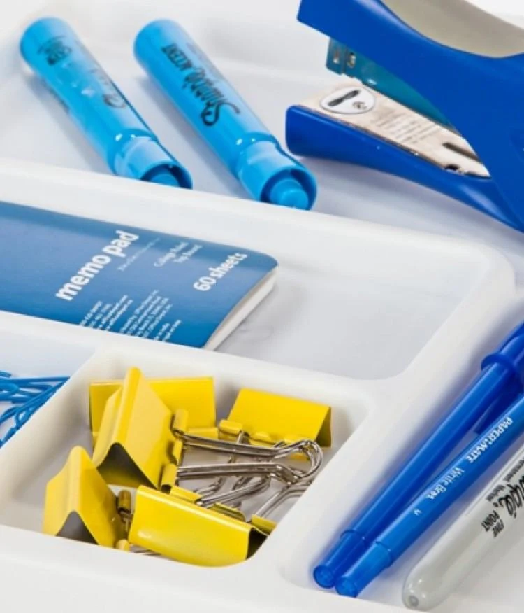 Storage Cart with Organizer Top - 3 Drawer - Image 3