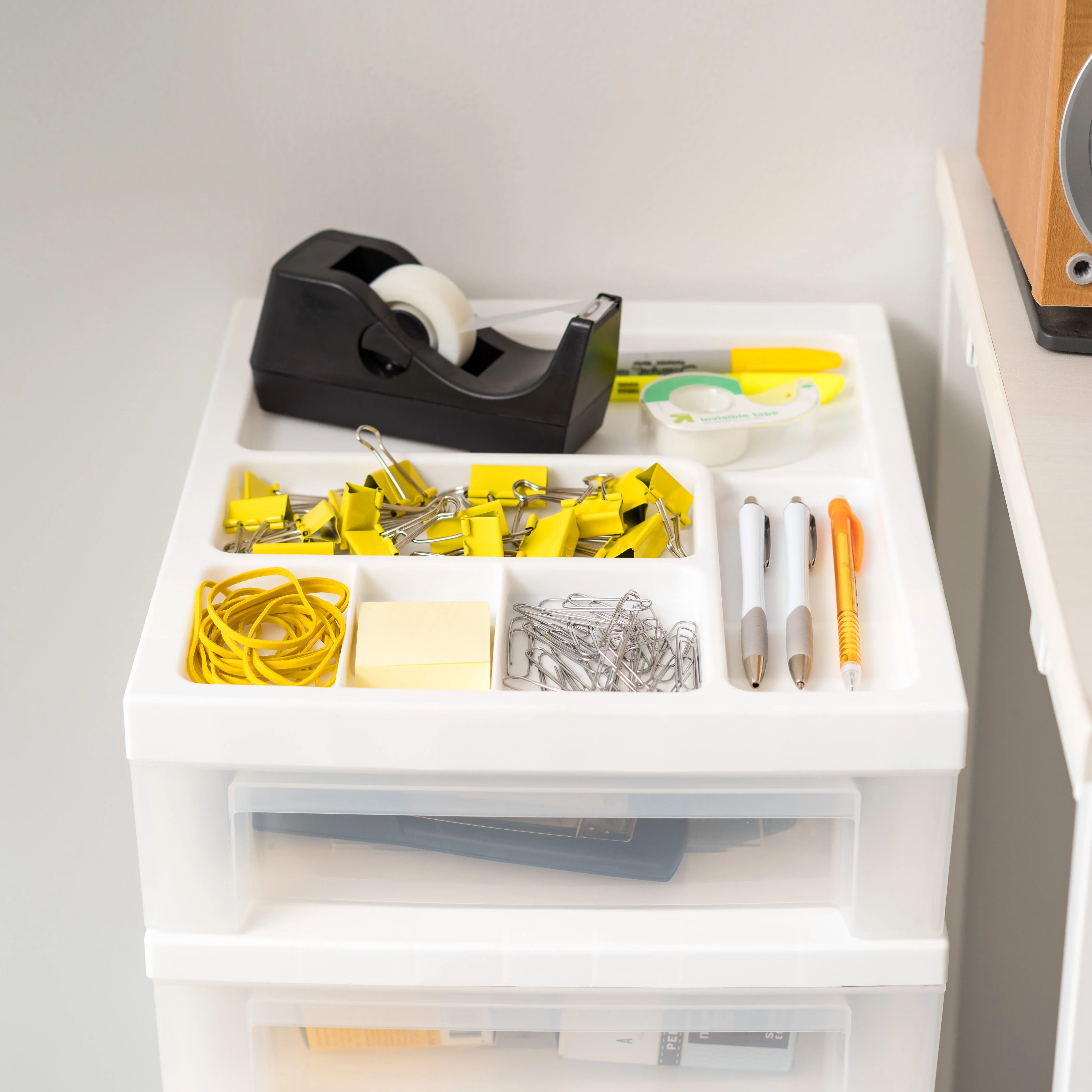 Storage Cart with Organizer Top - 4 Drawer - Image 18