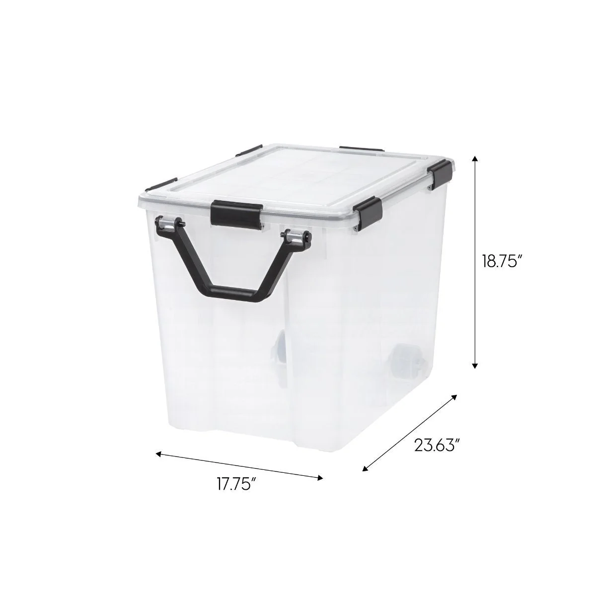 Storage Container WeatherPro® with Handle and Wheels - 103QT - Gasket Box - Image 2