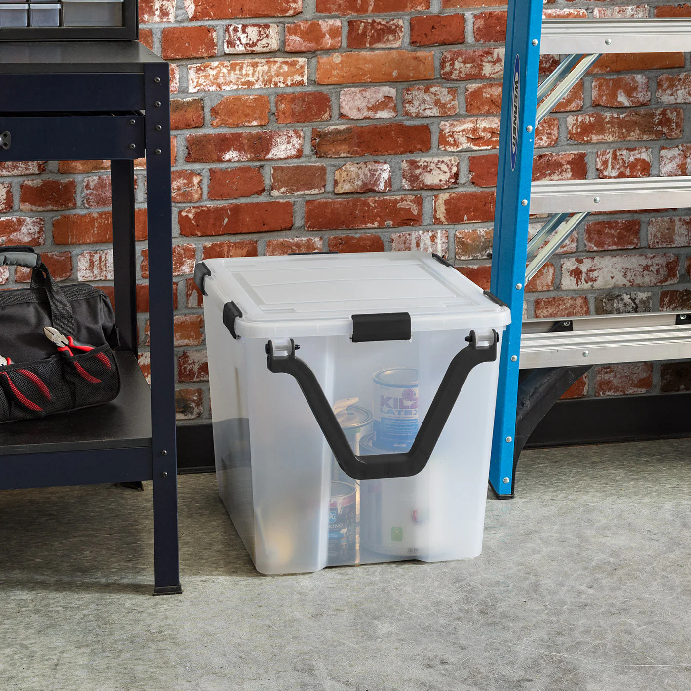 Storage Container with Wheels WeatherPro® 3 Pack - 106QT - Gasket Box - Image 5