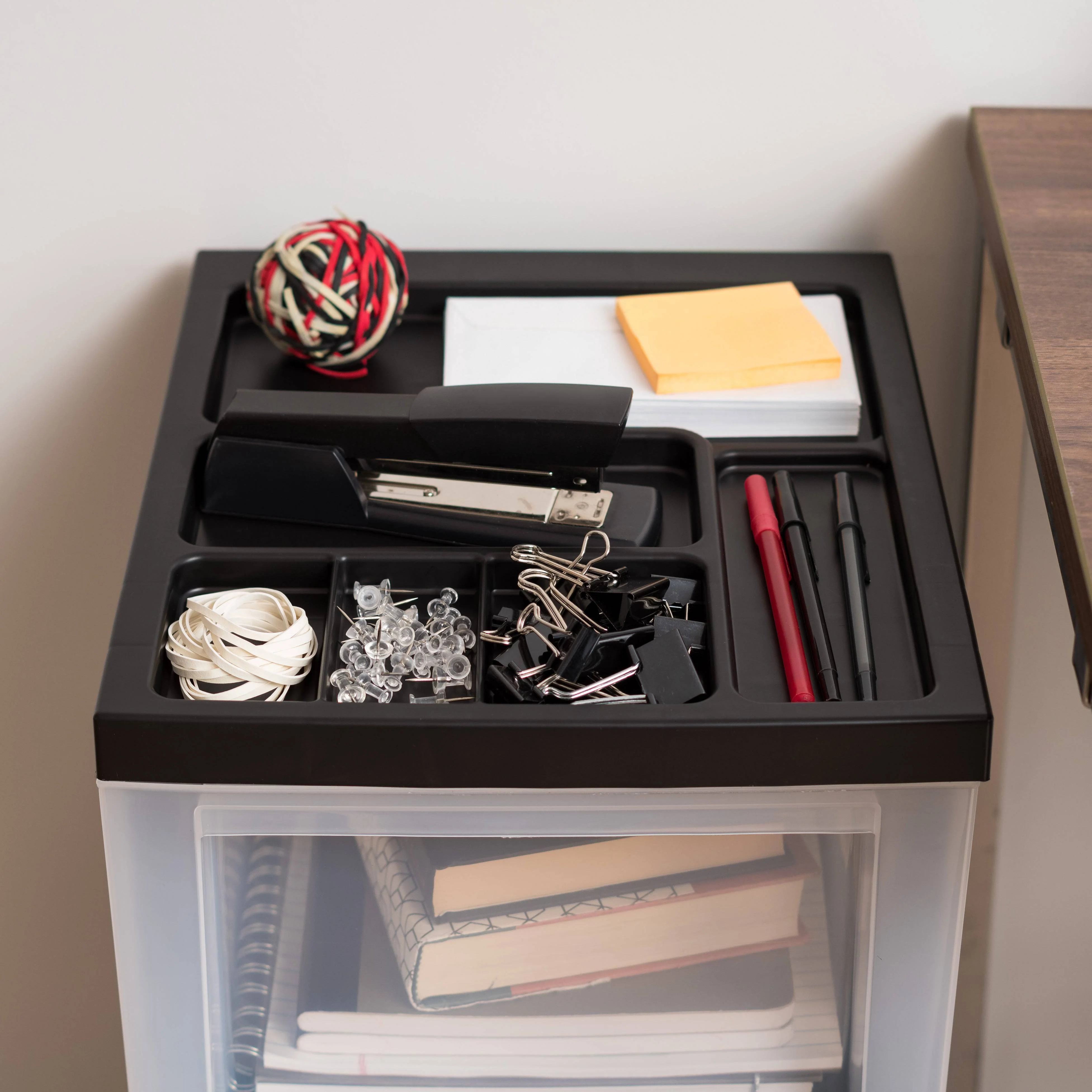 Storage Drawer Cart with Organizer Top - 3 Drawer - Image 4