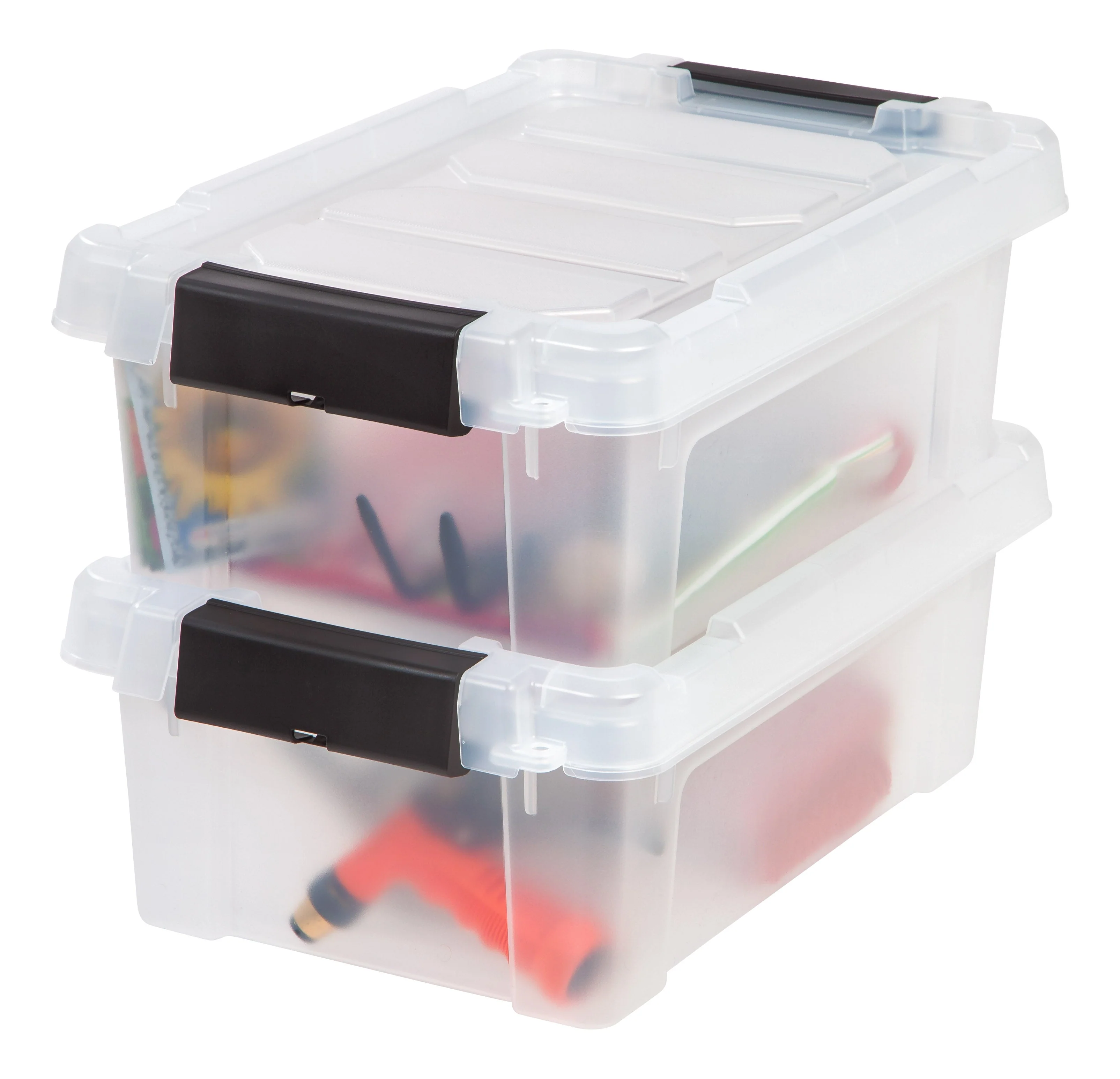 Store-It-All Tote 3 Gallon, 6 Pack, Clear - Image 2