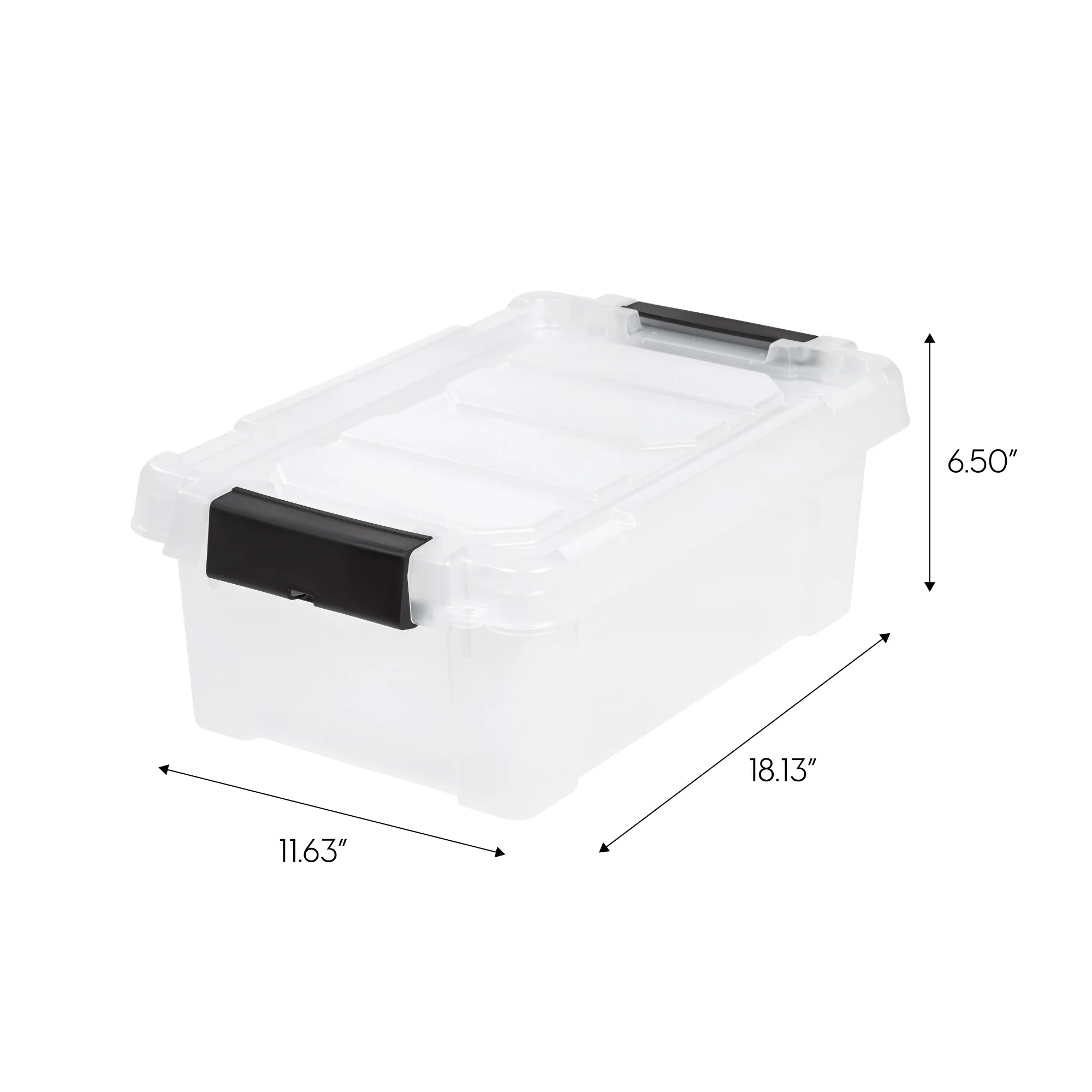 Store-It-All Tote 3 Gallon, 6 Pack, Clear - Image 7