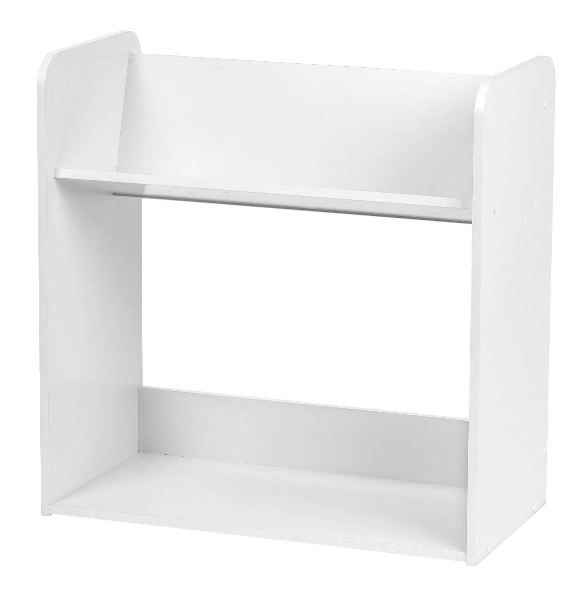 Tilted Book Shelf Rack - 2 Tier