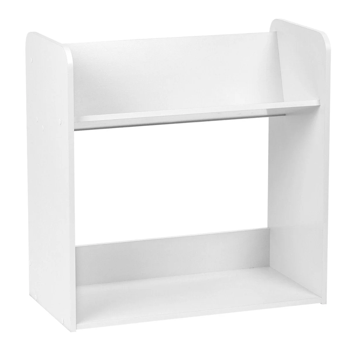 Tilted Book Shelf Rack - 2 Tier - Image 14