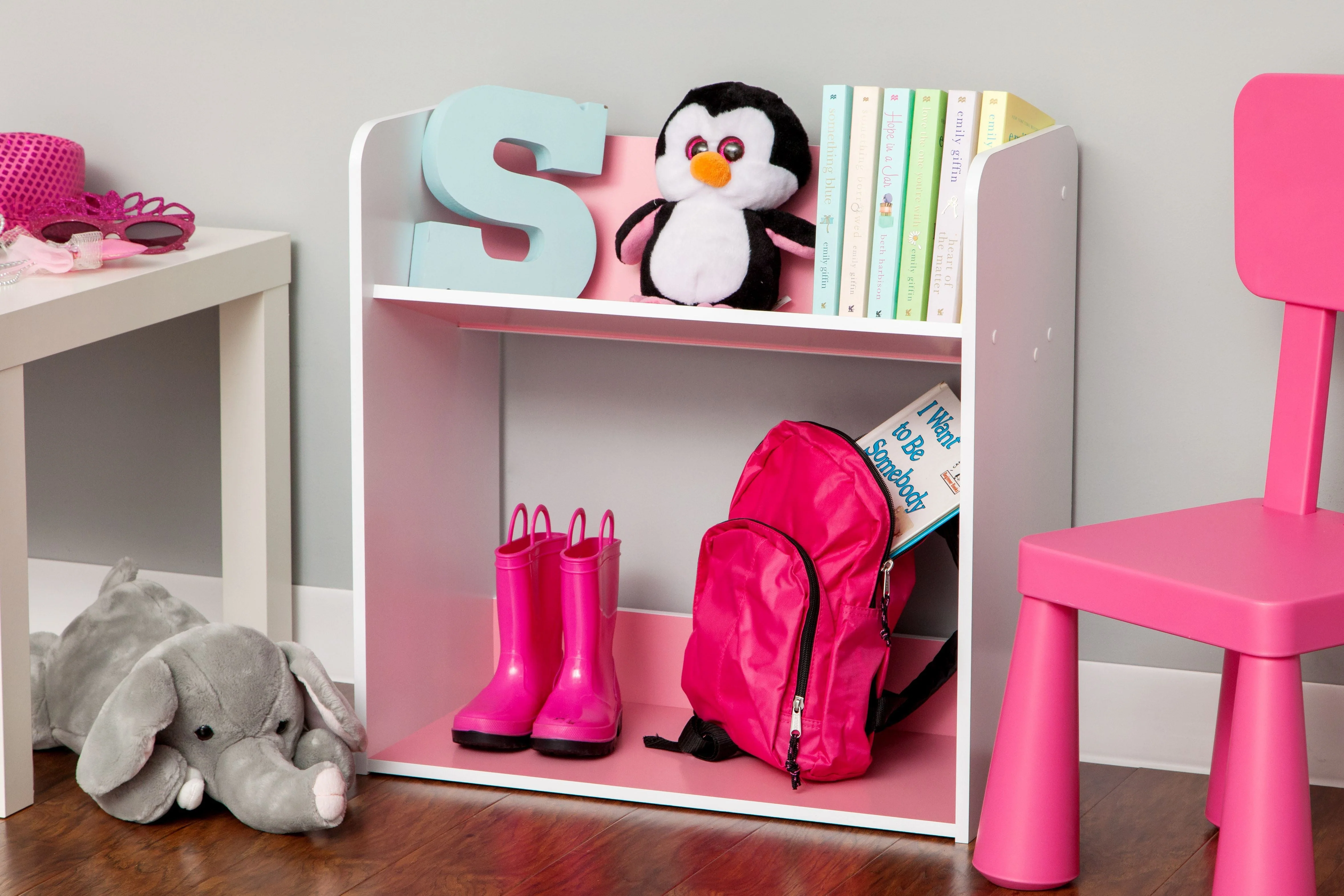 Tilted Book Shelf Rack - 2 Tier - Image 17