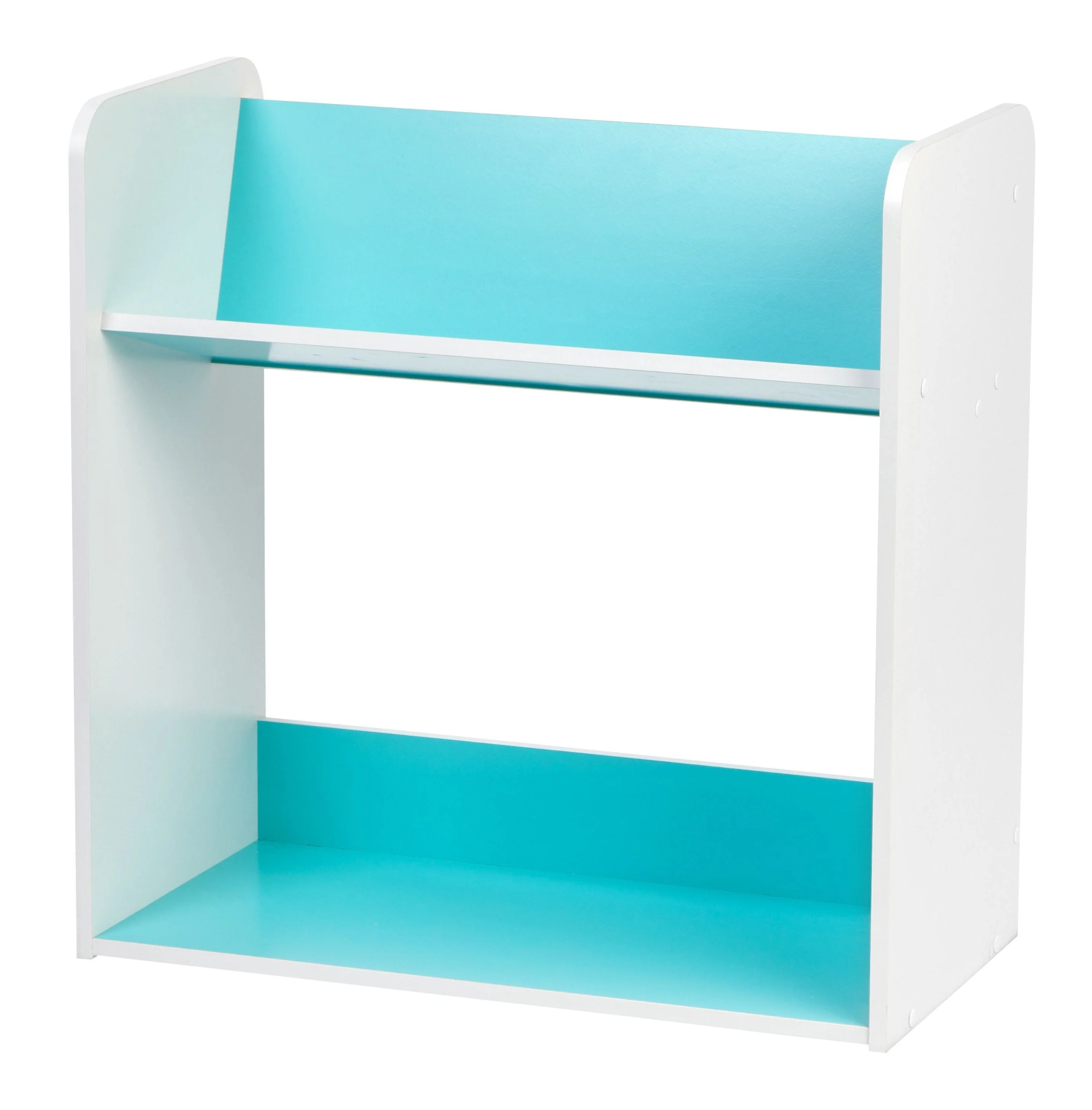 Tilted Book Shelf Rack - 2 Tier - Image 2
