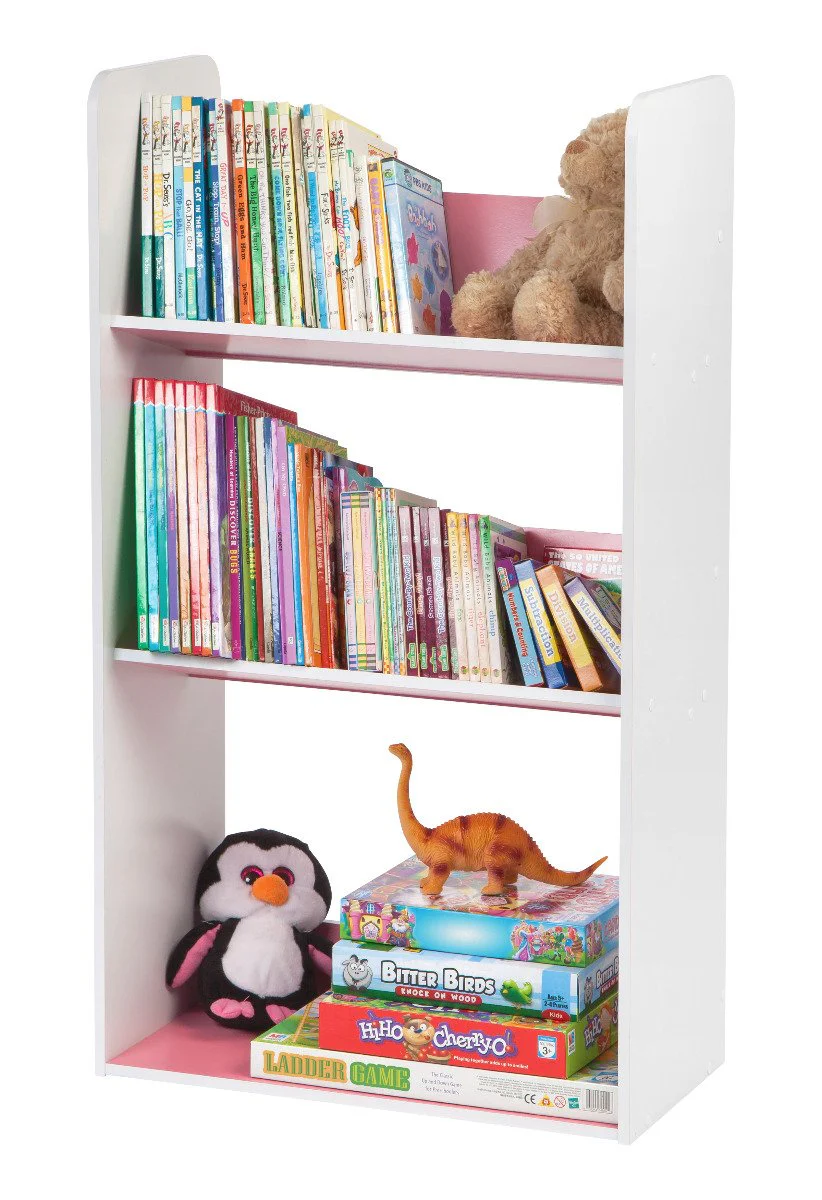 Tilted Book Shelf Rack - 3 Tier - Image 15