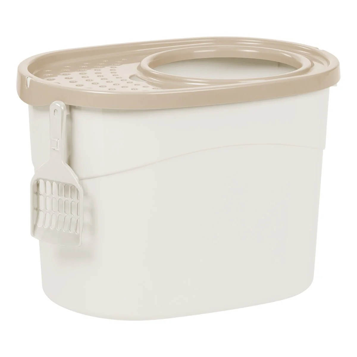 Top Entry Cat Litter Pan with Perforated Lid - Image 5