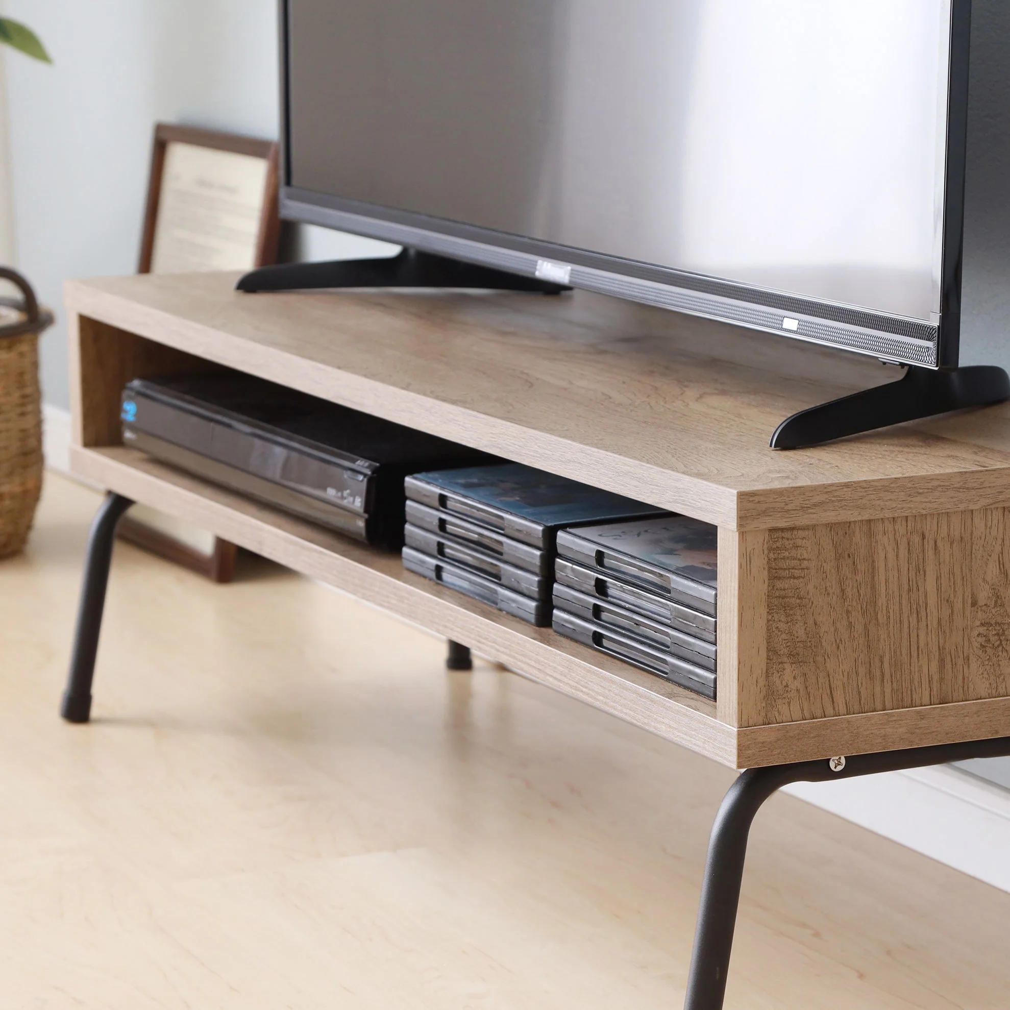 TV Stand Light Brown - Image 4