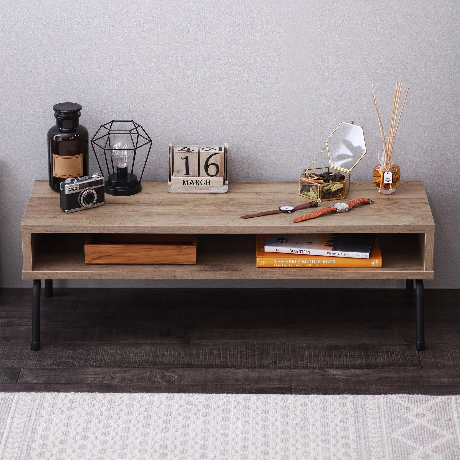 TV Stand Light Brown - Image 6