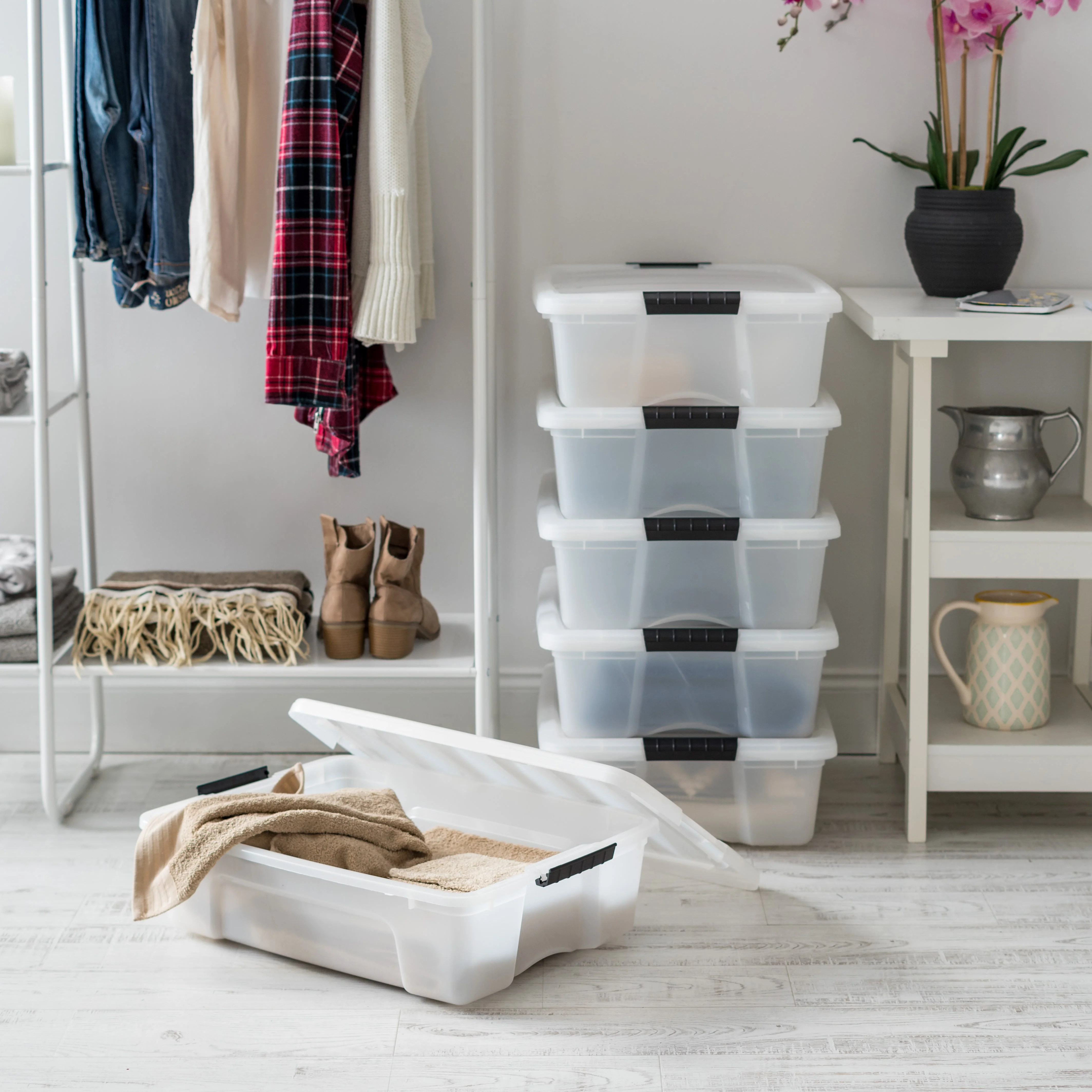 Under Bed Storage Box with Easy Slide Low-friction Disks 6 Pack - 6.7 gal. (26.9 qt.) - Image 9