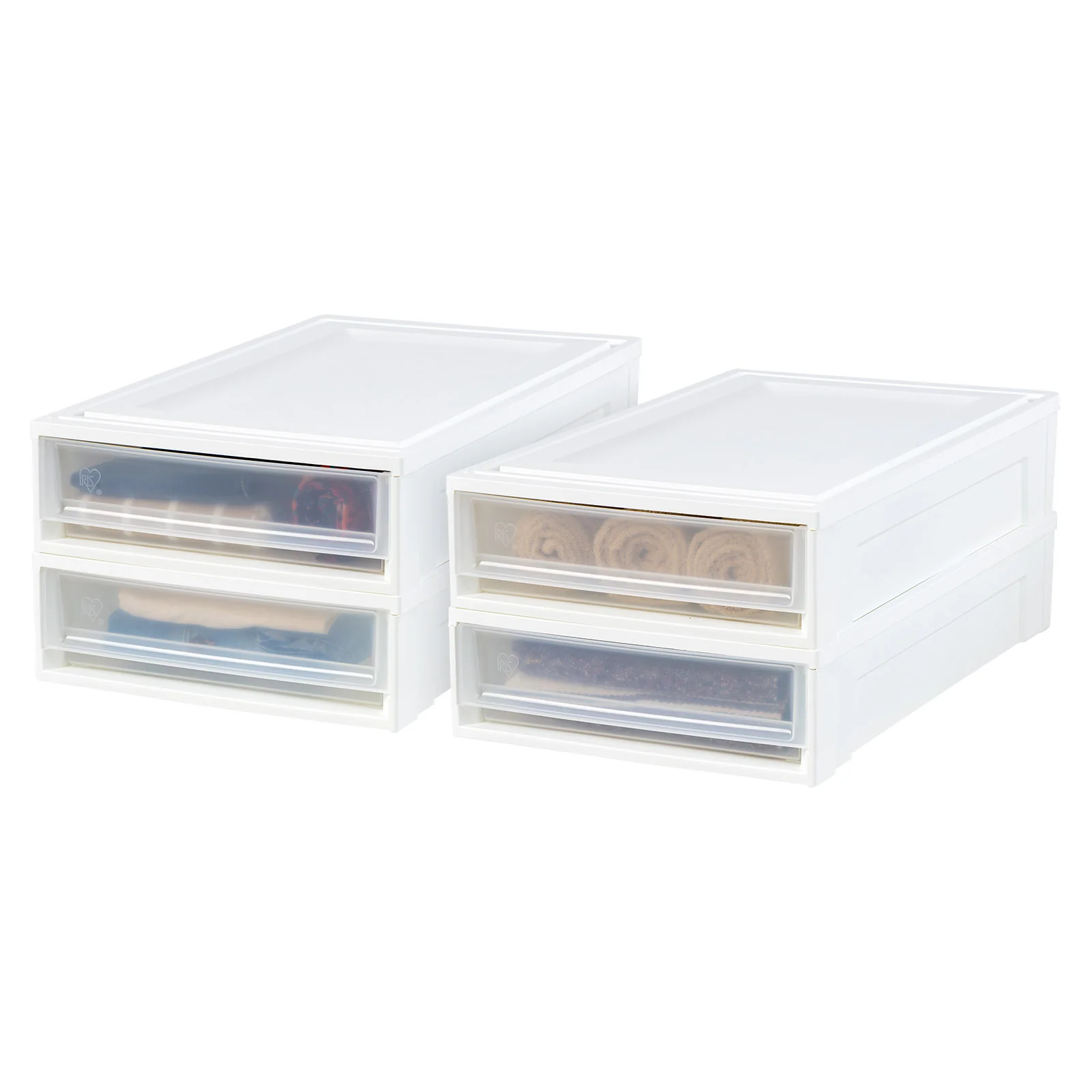 Under Bed Storage Stacking Drawer 4 Pack - 6.8 gal. (27 qt.) - Image 2
