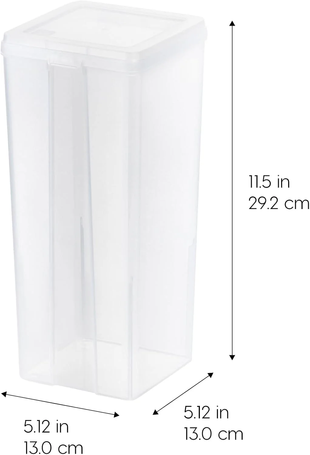 Vertical Plastic Flip Top Storage Containers Bins with Lids - 4 pack - Image 2