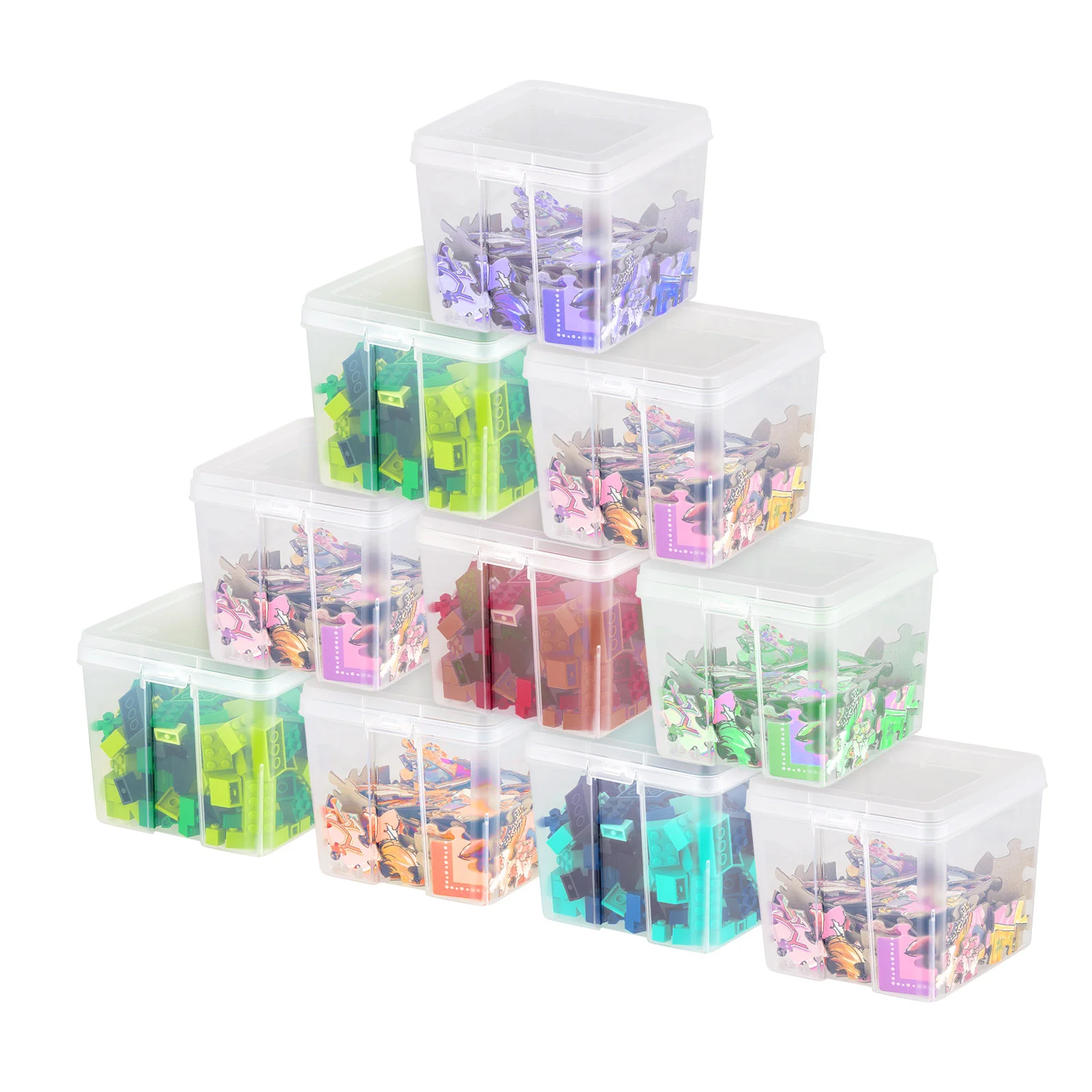 Vertical Storage Container for Home & Office Organization, Space-Saving Tall Organizer, Clear - Image 17