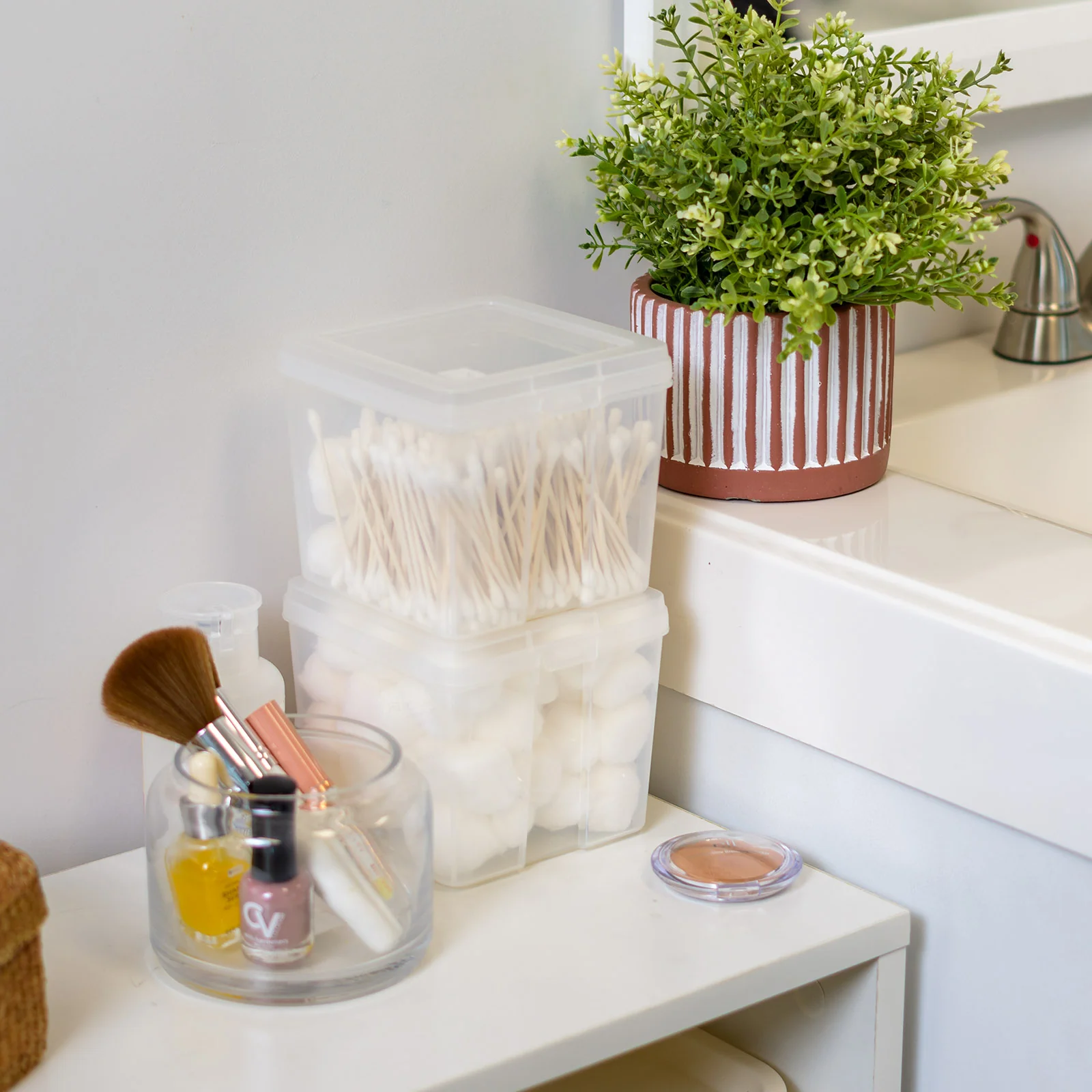 Vertical Storage Container for Home & Office Organization, Space-Saving Tall Organizer, Clear - Image 19