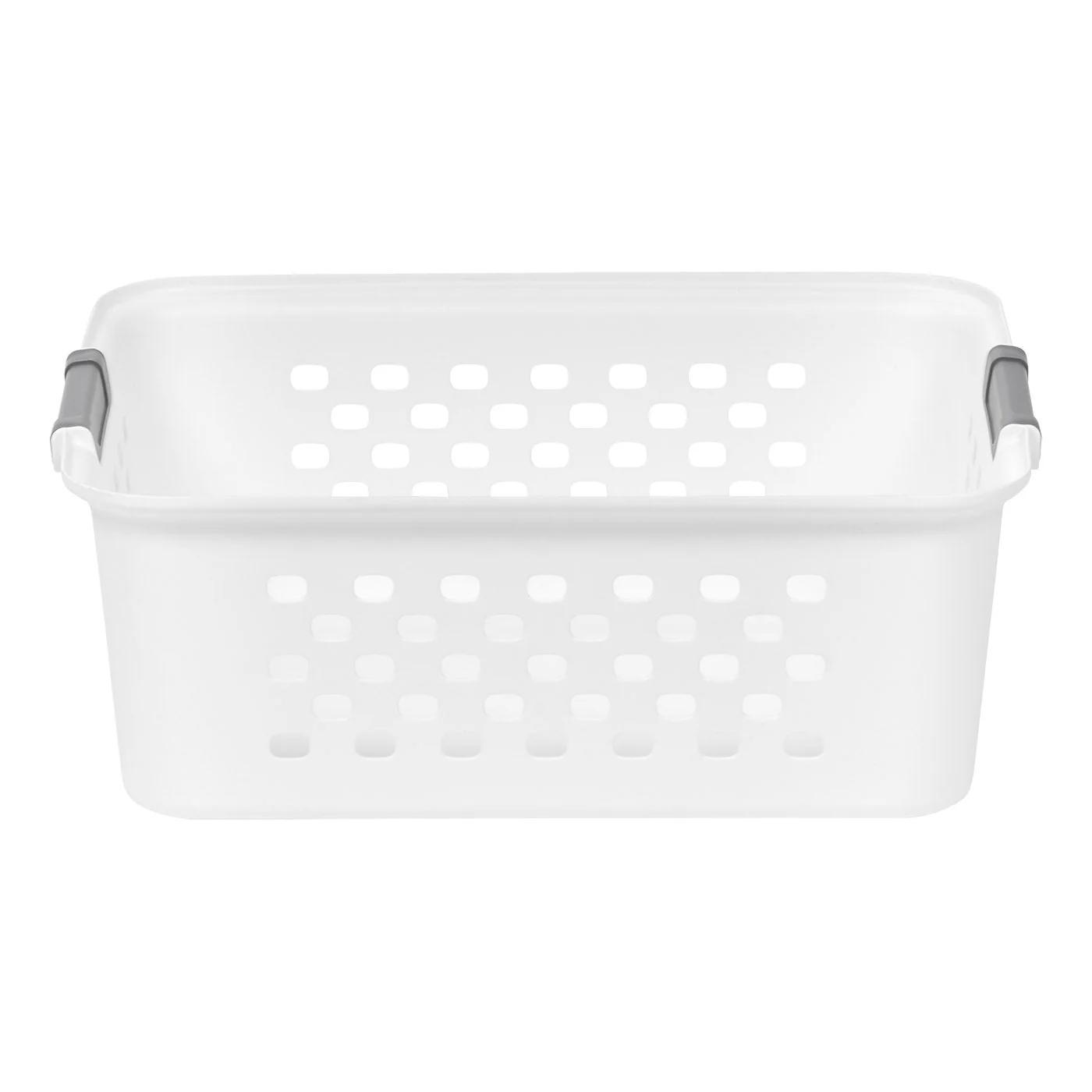 White Plastic Organizers and Storage Bin, M-size [ Pack of 4 ] - Image 2