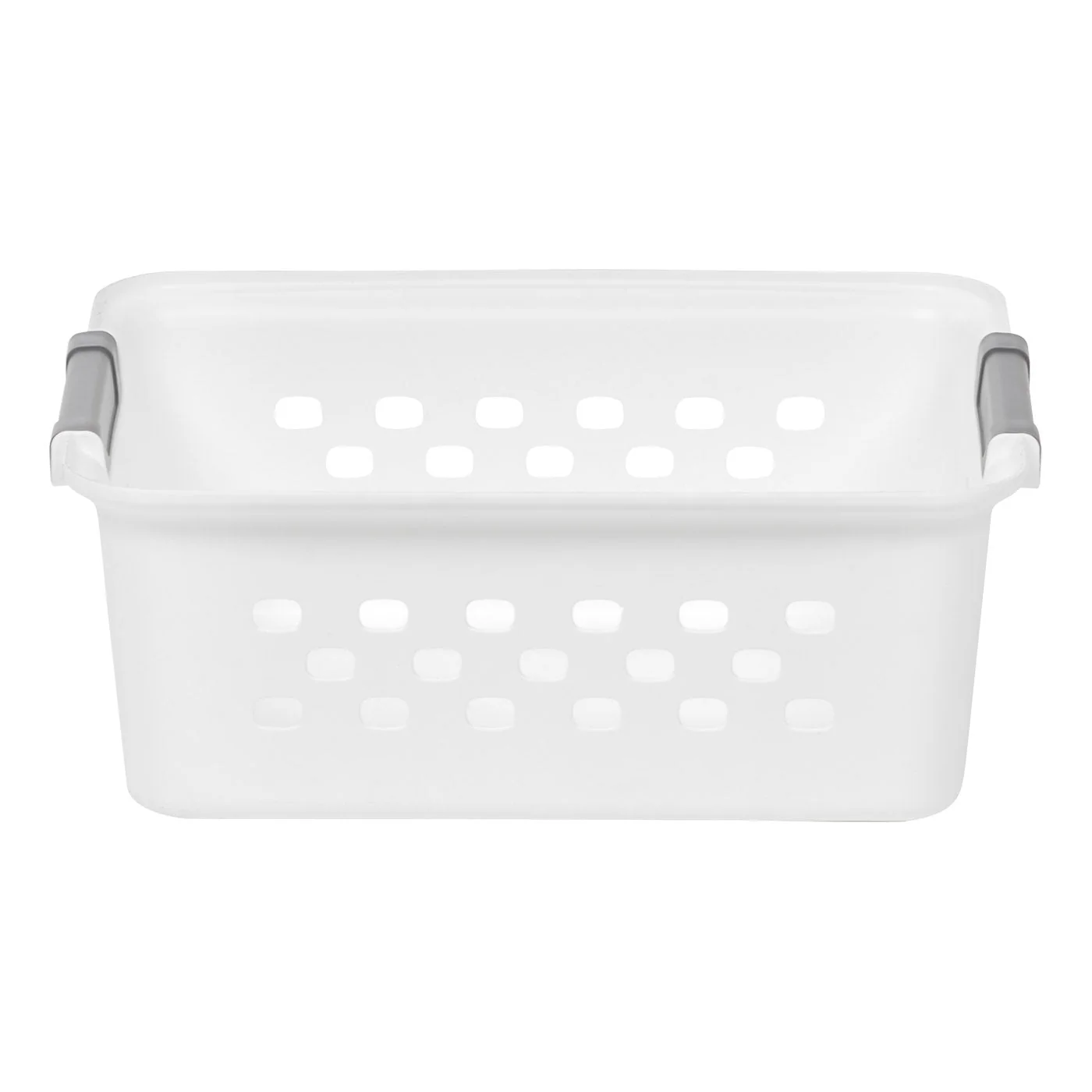 White Plastic Organizers and Storage Bin, S-size [ Pack of 10 ] - Image 2