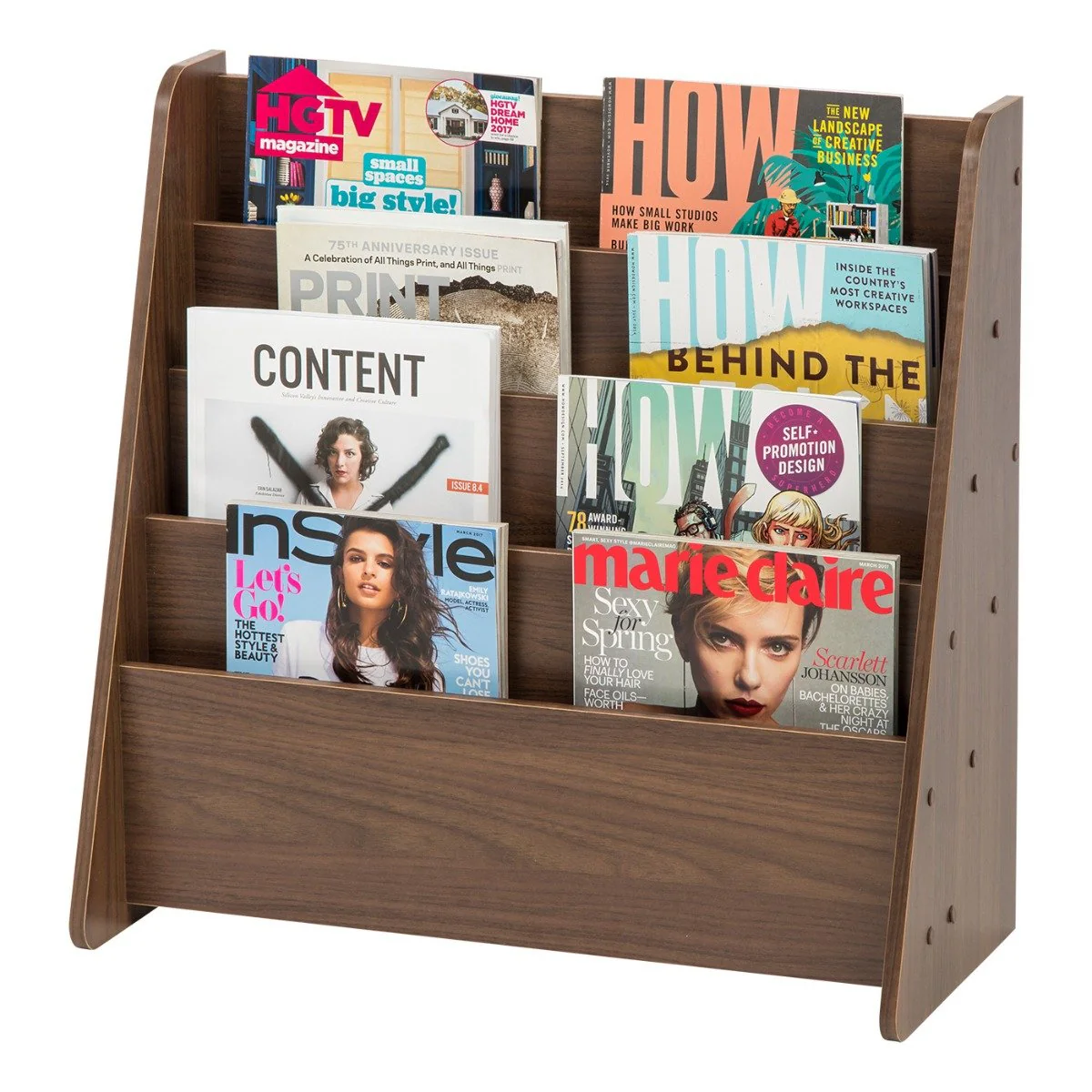 Wide 4 Pocket Magazine Rack - Image 4