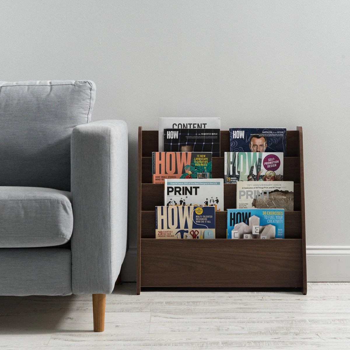 Wide 4 Pocket Magazine Rack - Image 5
