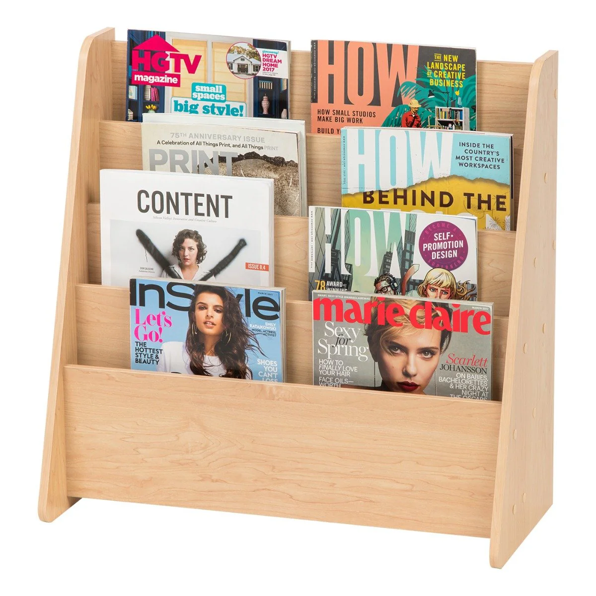 Wide 4 Pocket Magazine Rack - Image 8