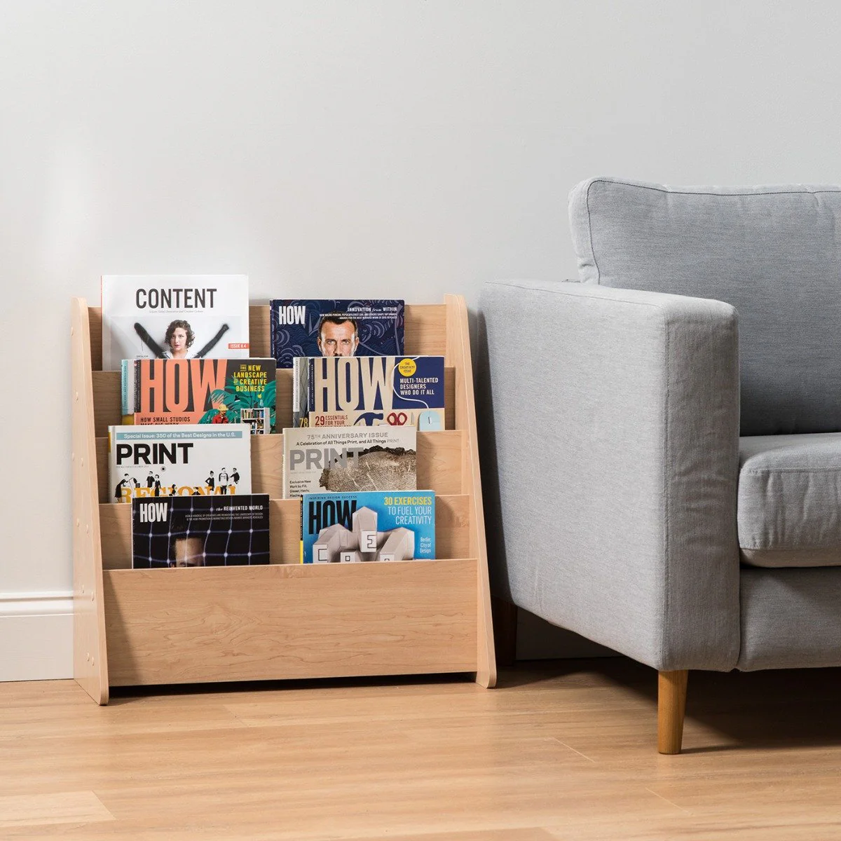 Wide 4 Pocket Magazine Rack - Image 9