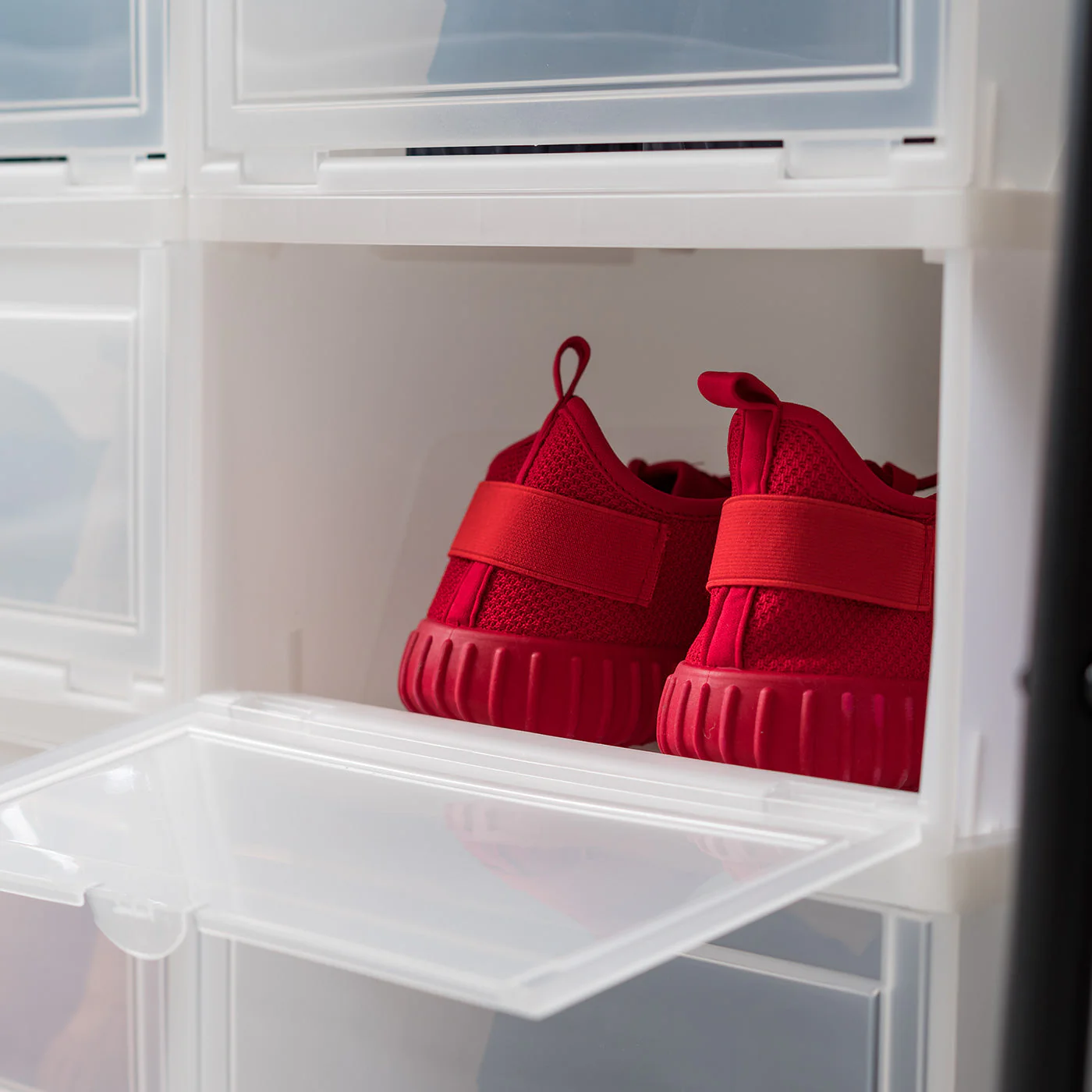 Wide Front Entry Stackable Shoe Box 6 Pack - Image 3