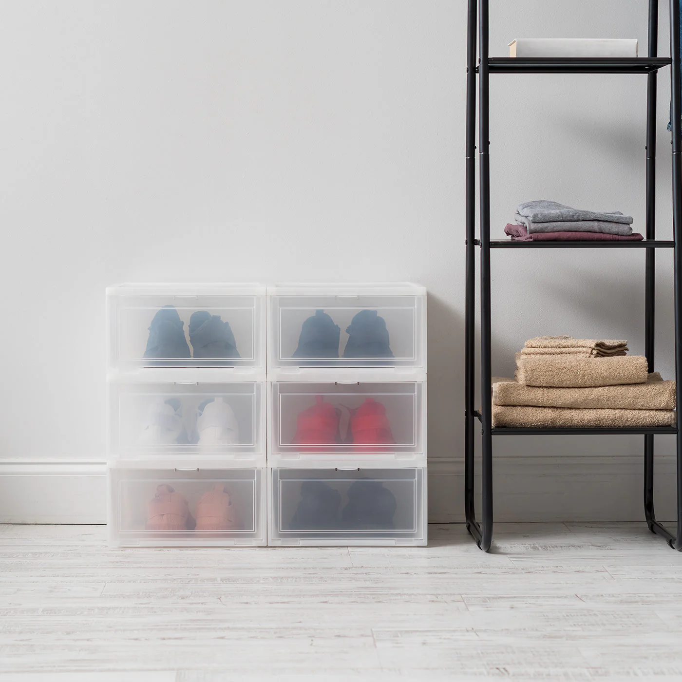Wide Front Entry Stackable Shoe Box 6 Pack - Image 4