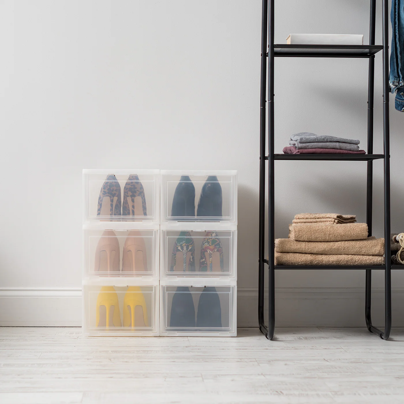 Wide Front Entry Stackable Shoe Box 6 Pack - Image 9