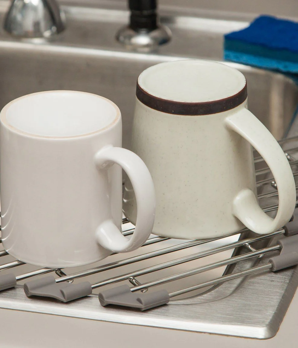 Wire Corner Foldable Dish Rack - Image 6