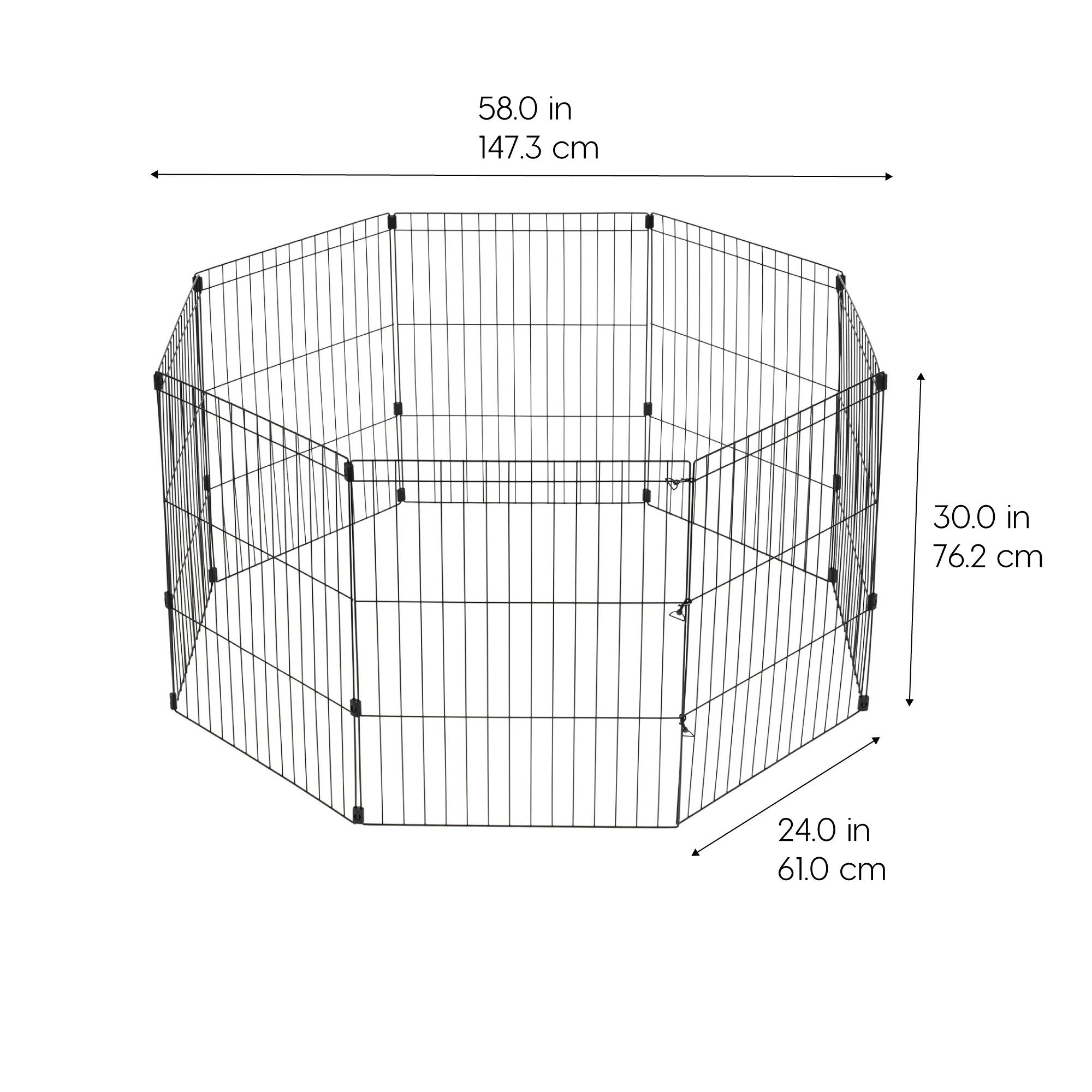 Wire Pet Playpen, Small Medium Dog - Image 12